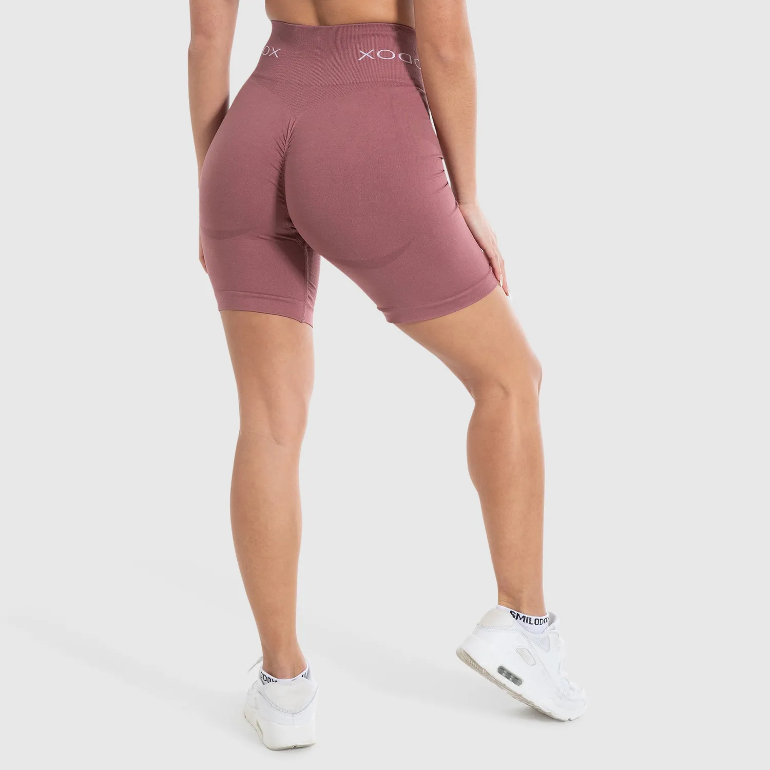 Smilodox Cetrina Scrunch Azura Shorts Damen Schwarz