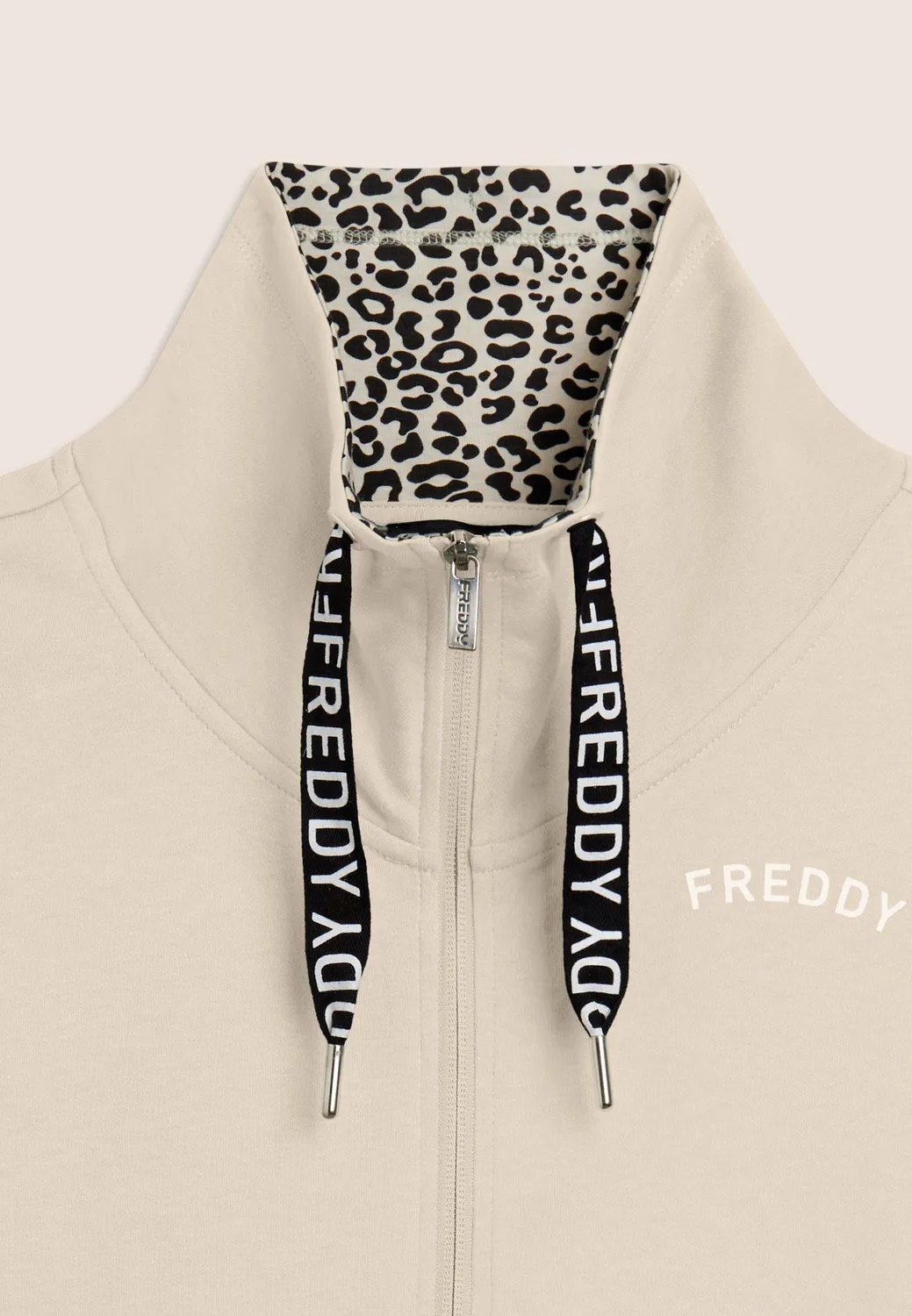 Freddy Trainingsanzug Damen Baumwolle schwarz Animalier