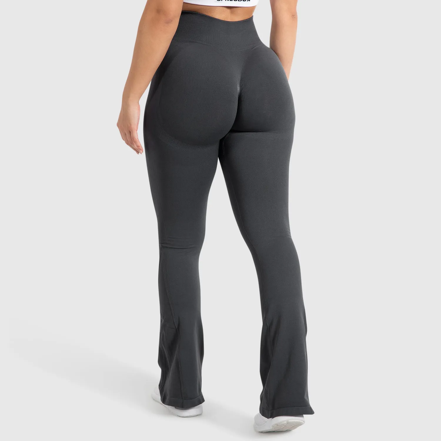 Smilodox Cetrina Aylin Scrunch Schlaghose Schwarz Flare