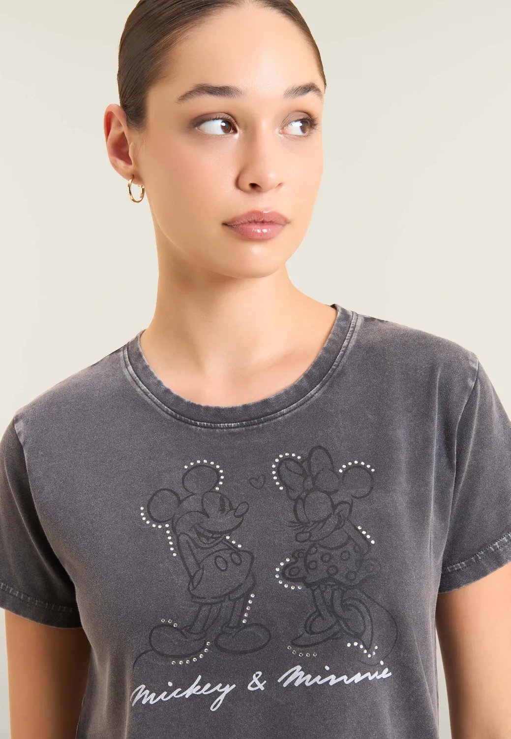Freddy Disney T-Shirt Damen Bering Sea XXS Strass