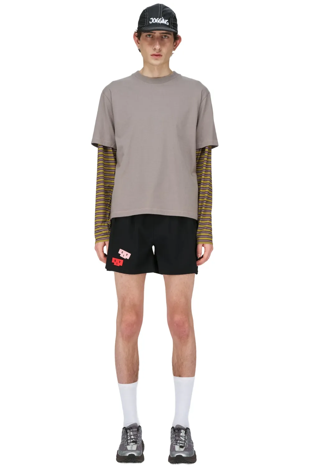 UNNA Jogging 4 Fun Tee T-Shirt Herren Grau Bio-Baumwolle