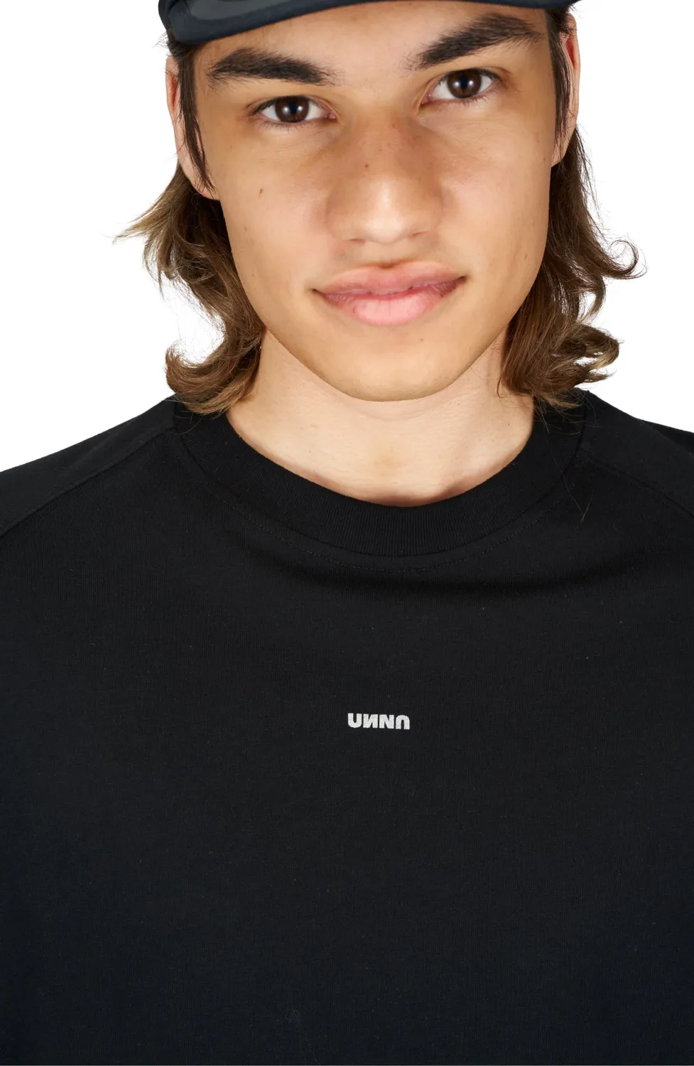 UNNA Experience LS Langarmshirt Schwarz Bio-Baumwolle