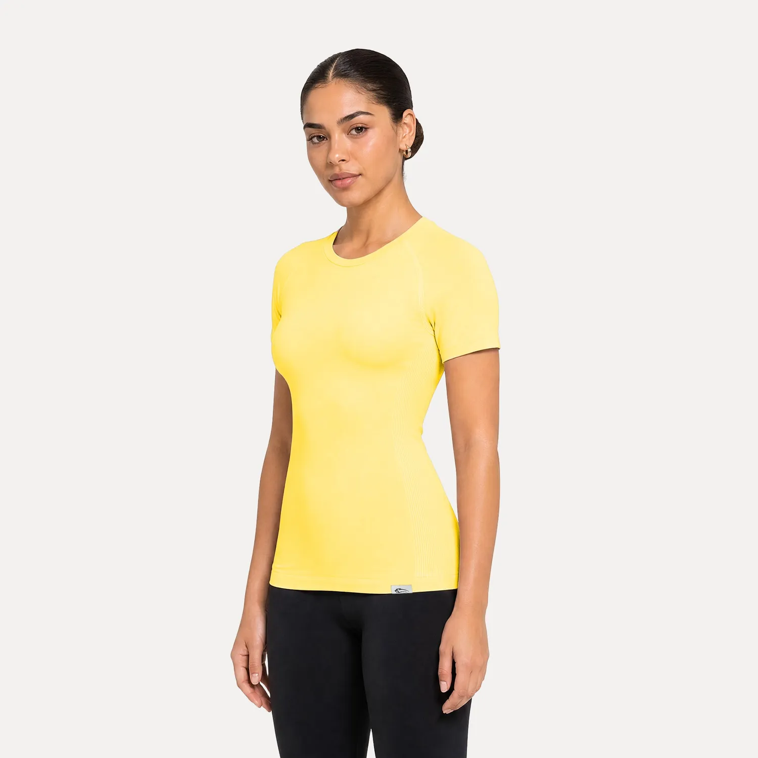 Smilodox Lunara Lyana T-Shirt Damen Schwarz elastisch