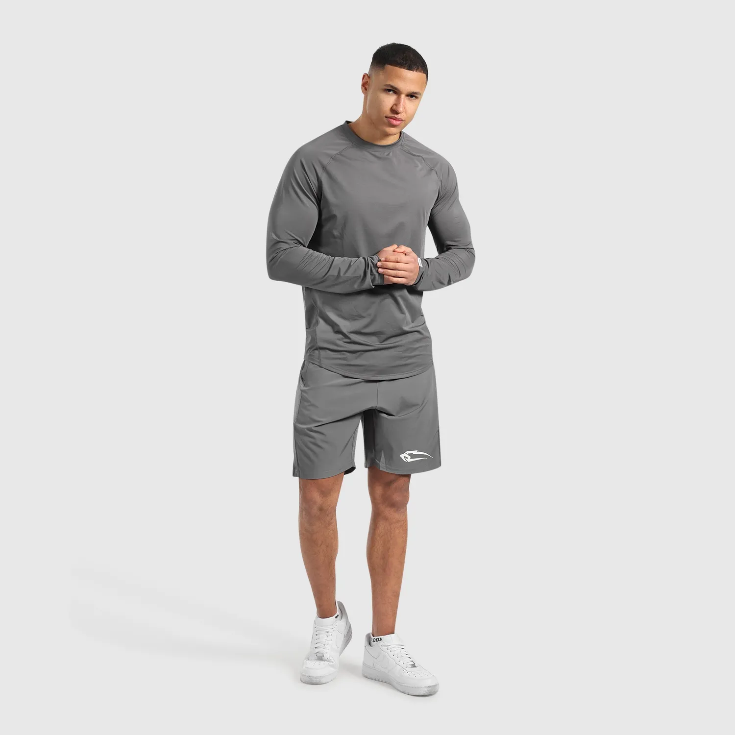 Smilodox Powerfit Longsleeve Herren Schwarz Atmungsaktiv