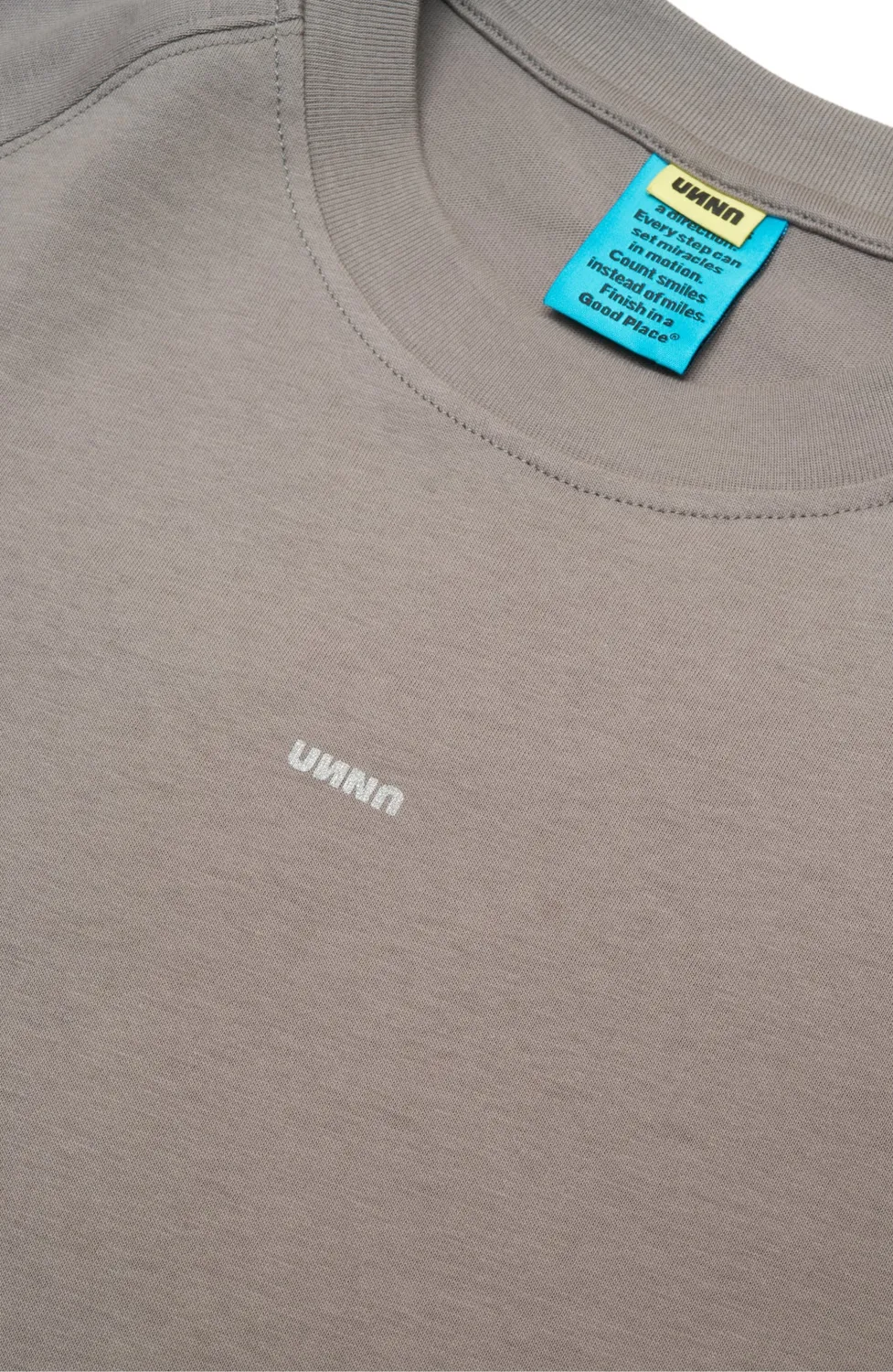 UNNA Look Outside LS Longsleeve Fog Grey Bio-Baumwolle