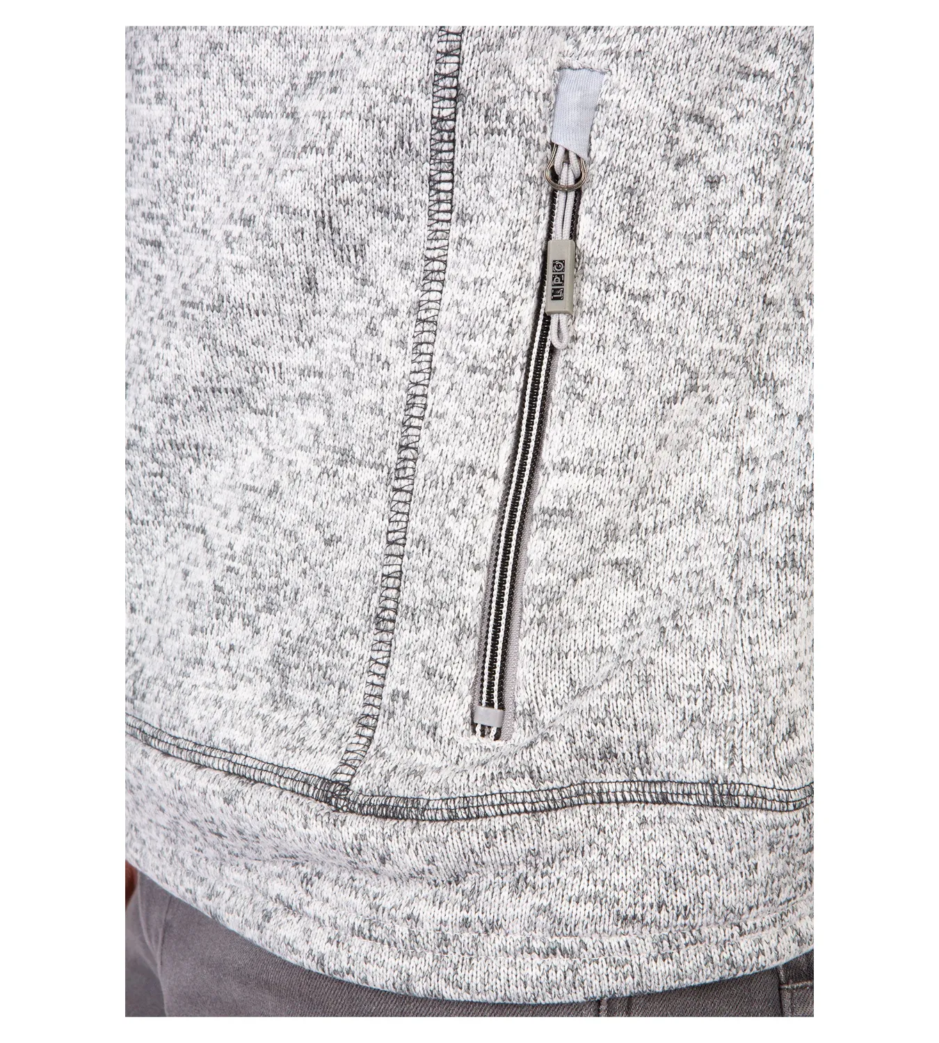 LPO Owen 2 Feinstrickjacke hellgrau Herren