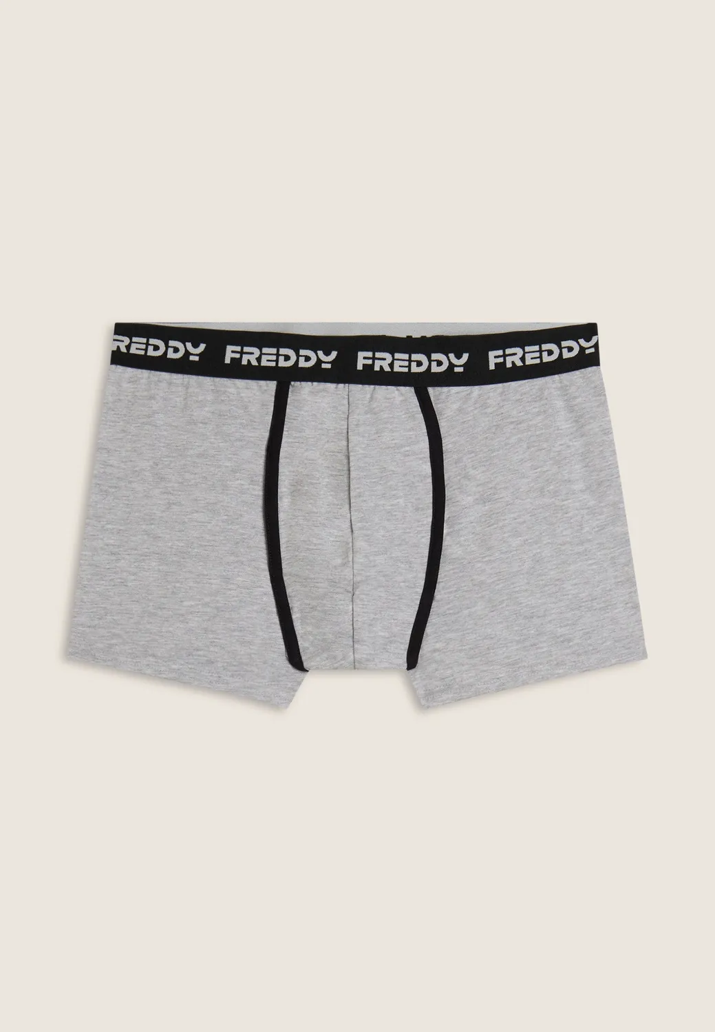 Freddy Boxer Herren Schwarz eng mit Jacquardbund