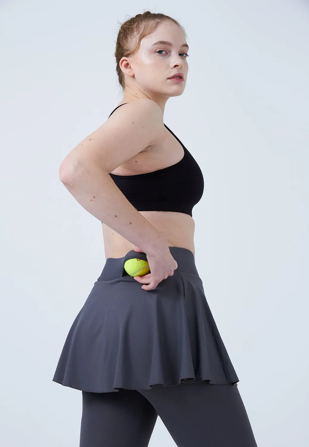 SPORTKIND Advantage Tennisrock Leggings lang Ballgürtel