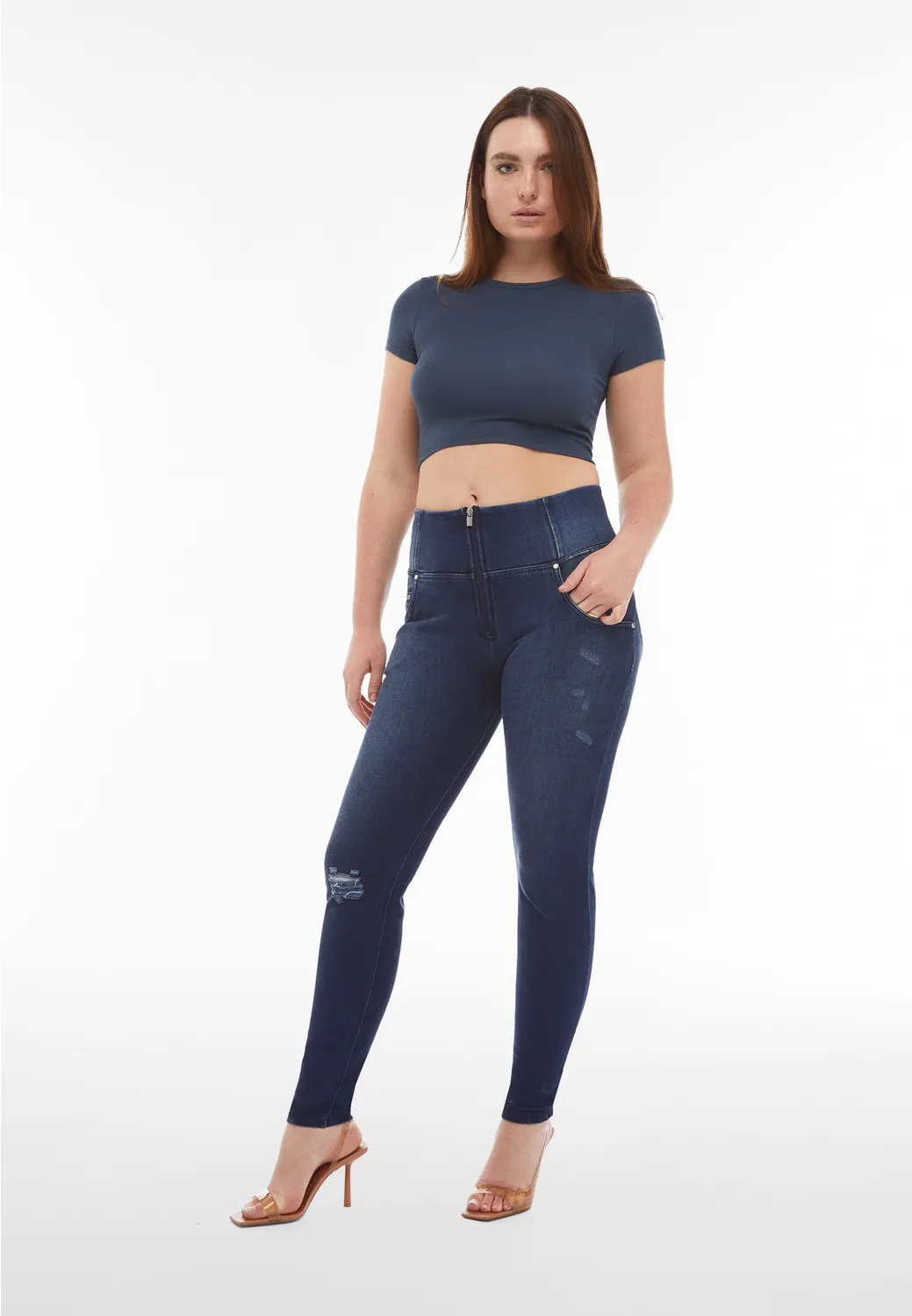 Freddy WR.UP Jeans Superskinny High Waist Schwarz XS