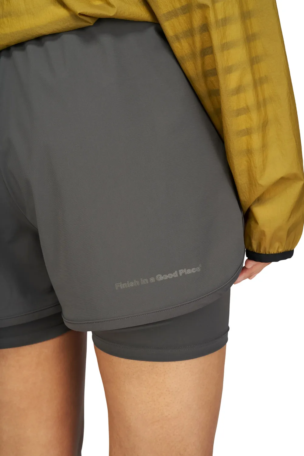 UNNA Flow Shorts 3 Laufshorts Damen Dark Grey Econyl
