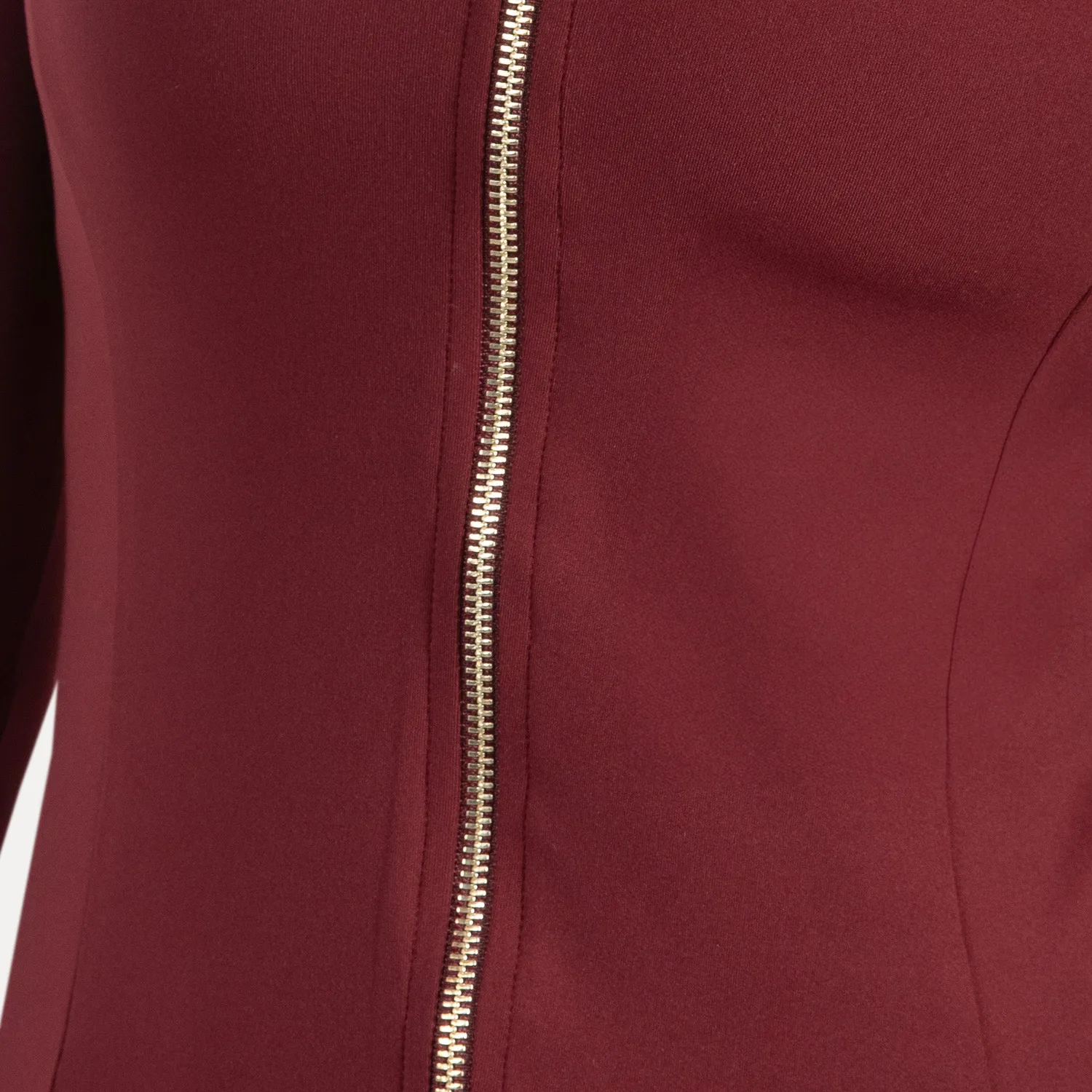Smilodox Sorea Kenna Gold Trainingsjacke Schwarz figurbetont