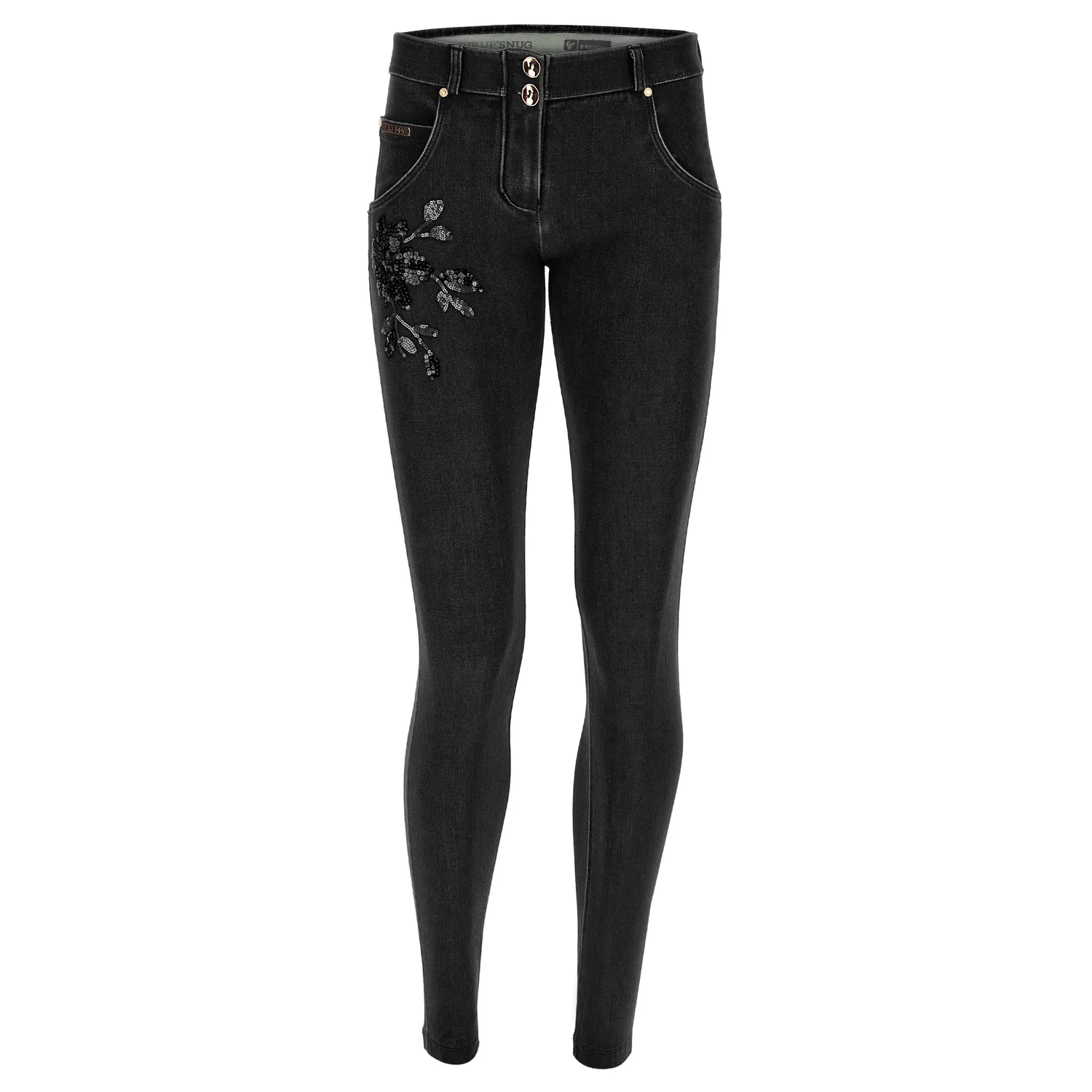 Freddy WR.UP Push-up Jeans J7N schwarz superskinny