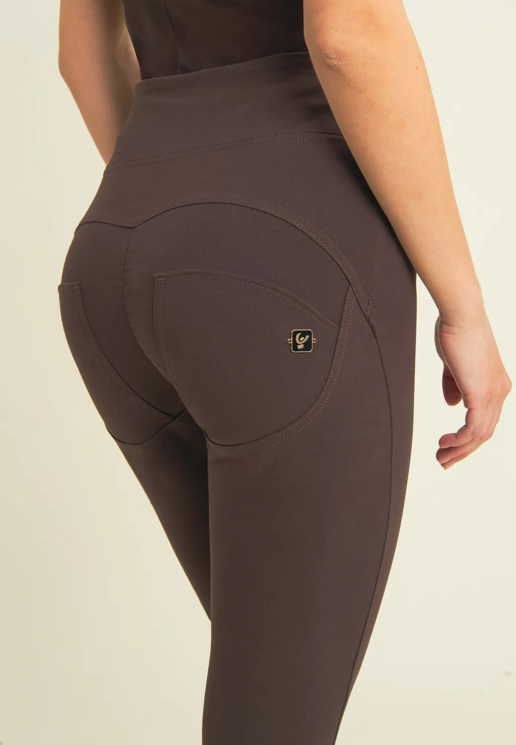 Freddy WR.UP Superskinny 7/8 Hose Nero Gold high waist
