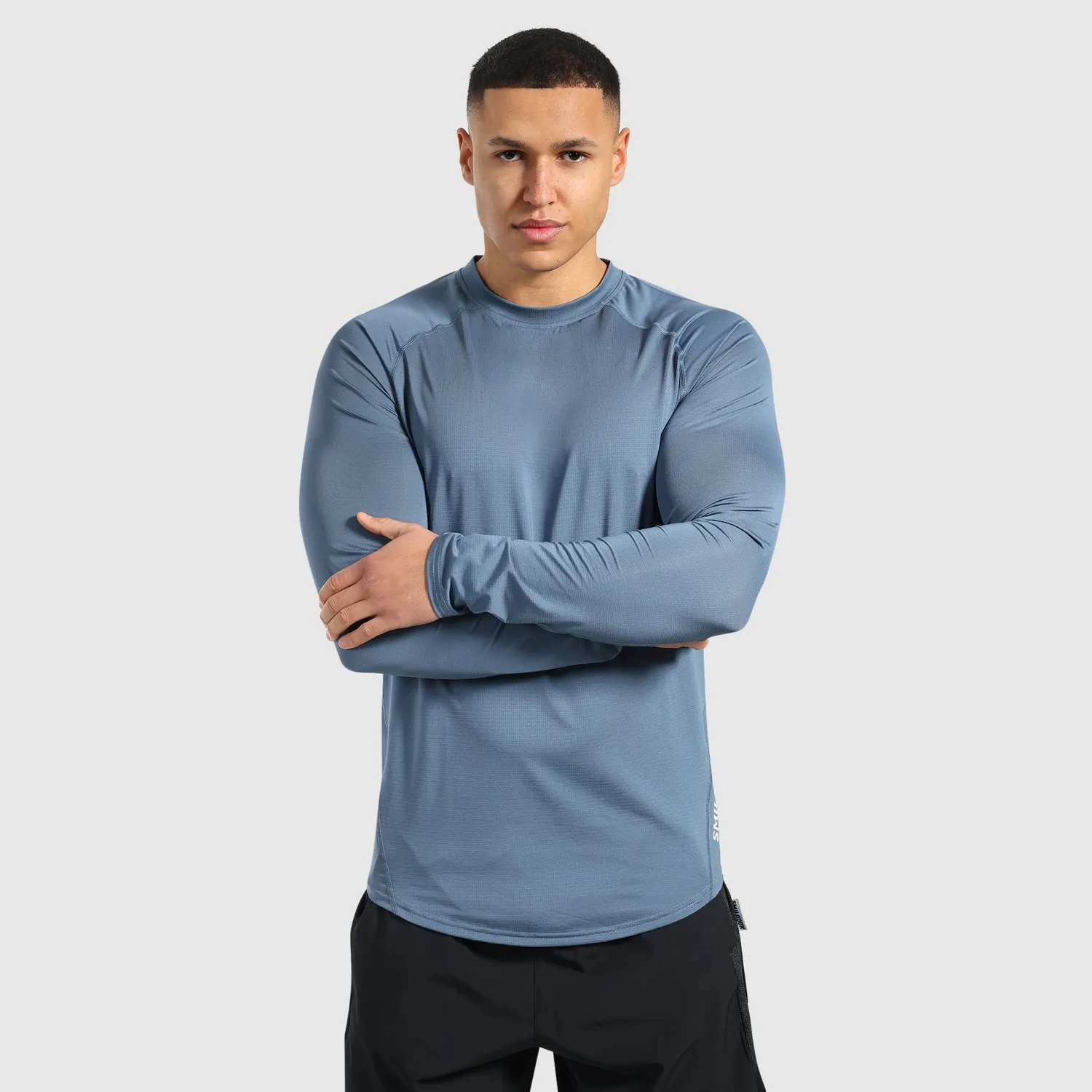 Smilodox Powerfit Longsleeve Herren Schwarz Atmungsaktiv
