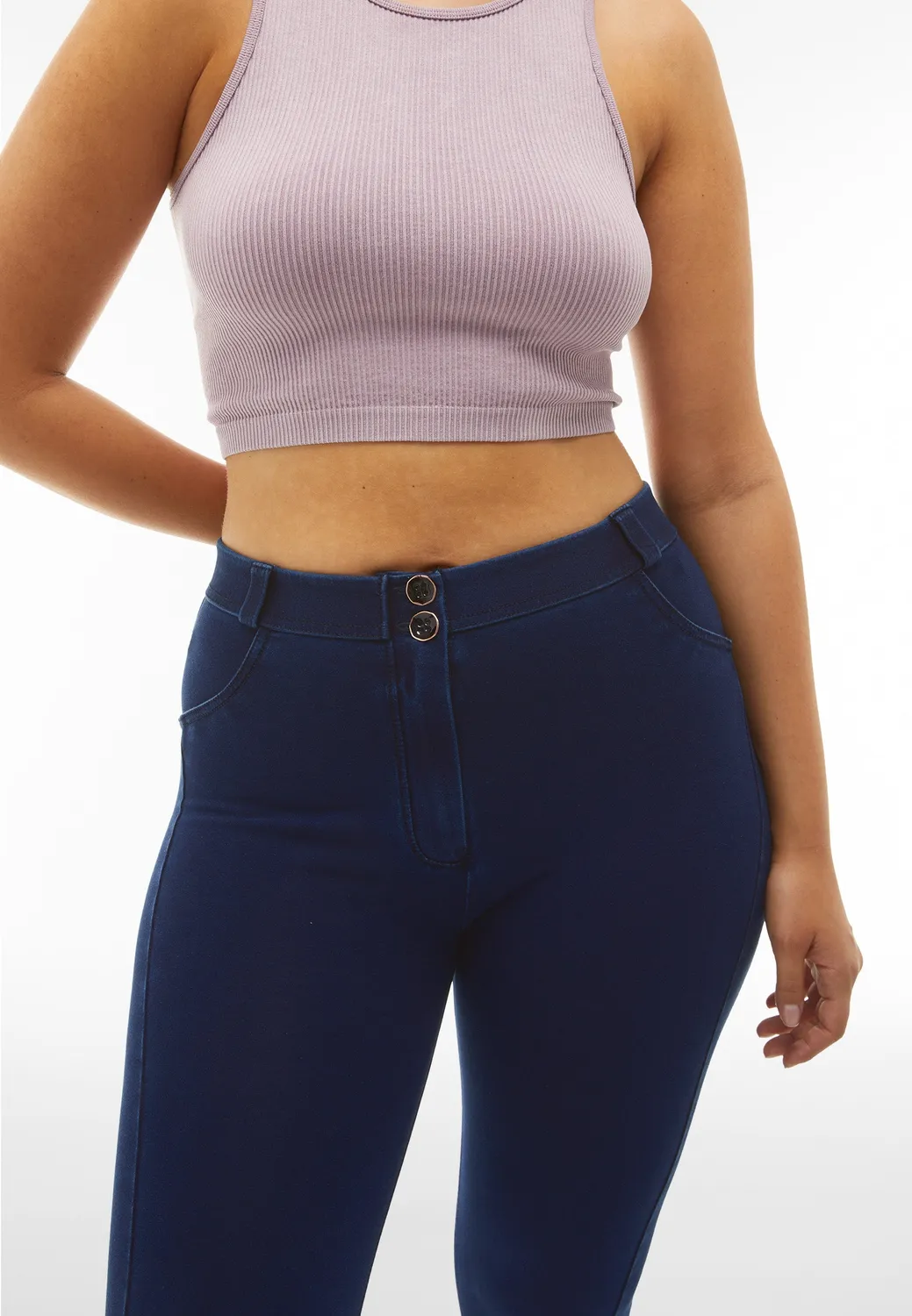 Freddy WR.UP 7/8 Jeggings schwarz Reiverschluss push-up