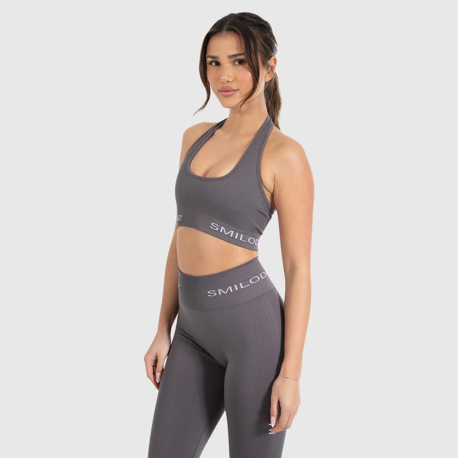 Smilodox Sorea Azura Sport-BH Schwarz Neckholder