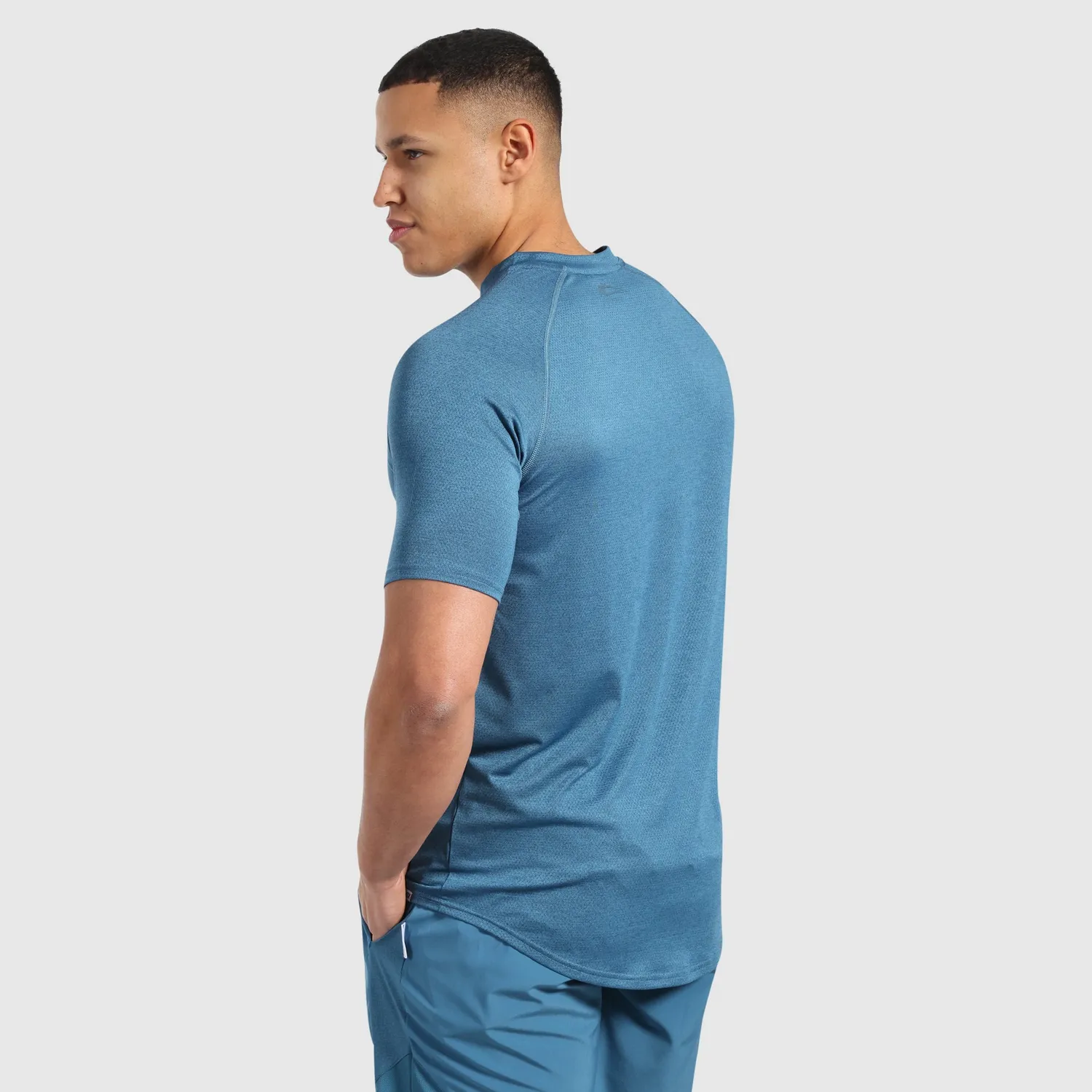 Smilodox Powerfit Triple T-Shirt Herren Schwarz Slim Fit Atmungsaktiv
