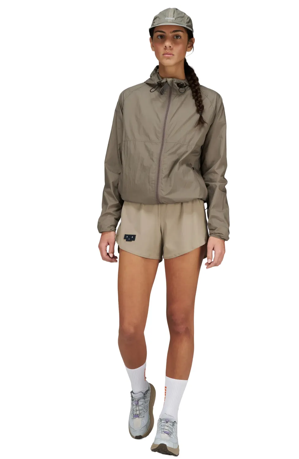 UNNA Smiles Run Jacket W Laufjacke Stone Grey winddicht