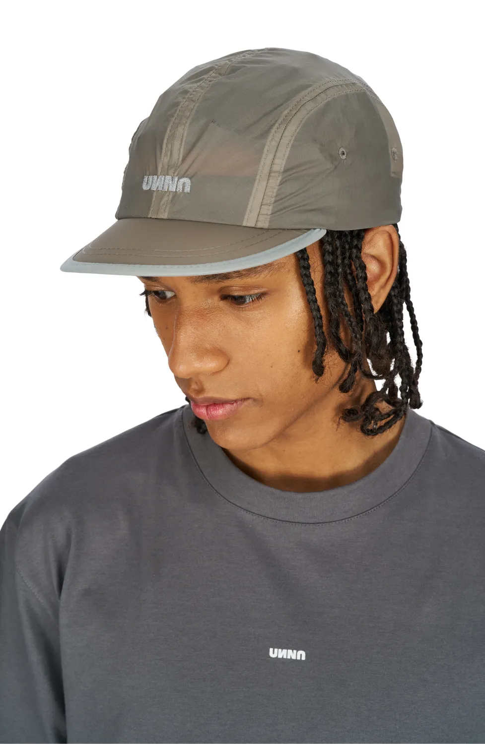 UNNA Smiles Run Cap Laufcap Stone Grey wasserabweisend