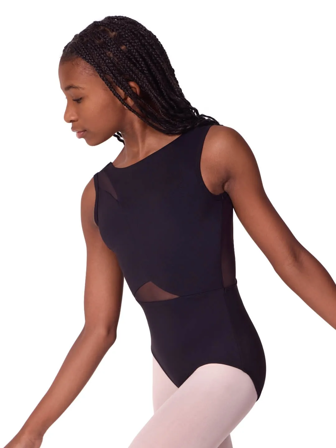 Capezio Soft Elegance Ballettanzug Schwarz Asymmetrisch