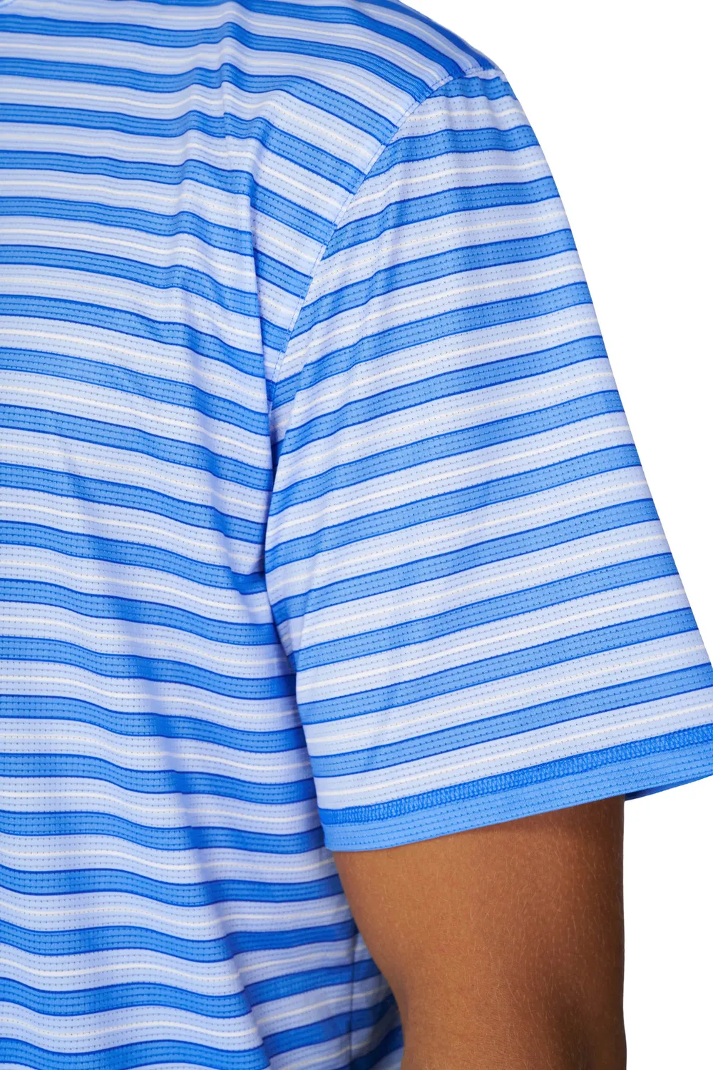 UNNA Wavy Tee Striped Laufshirt Business Blue Herren