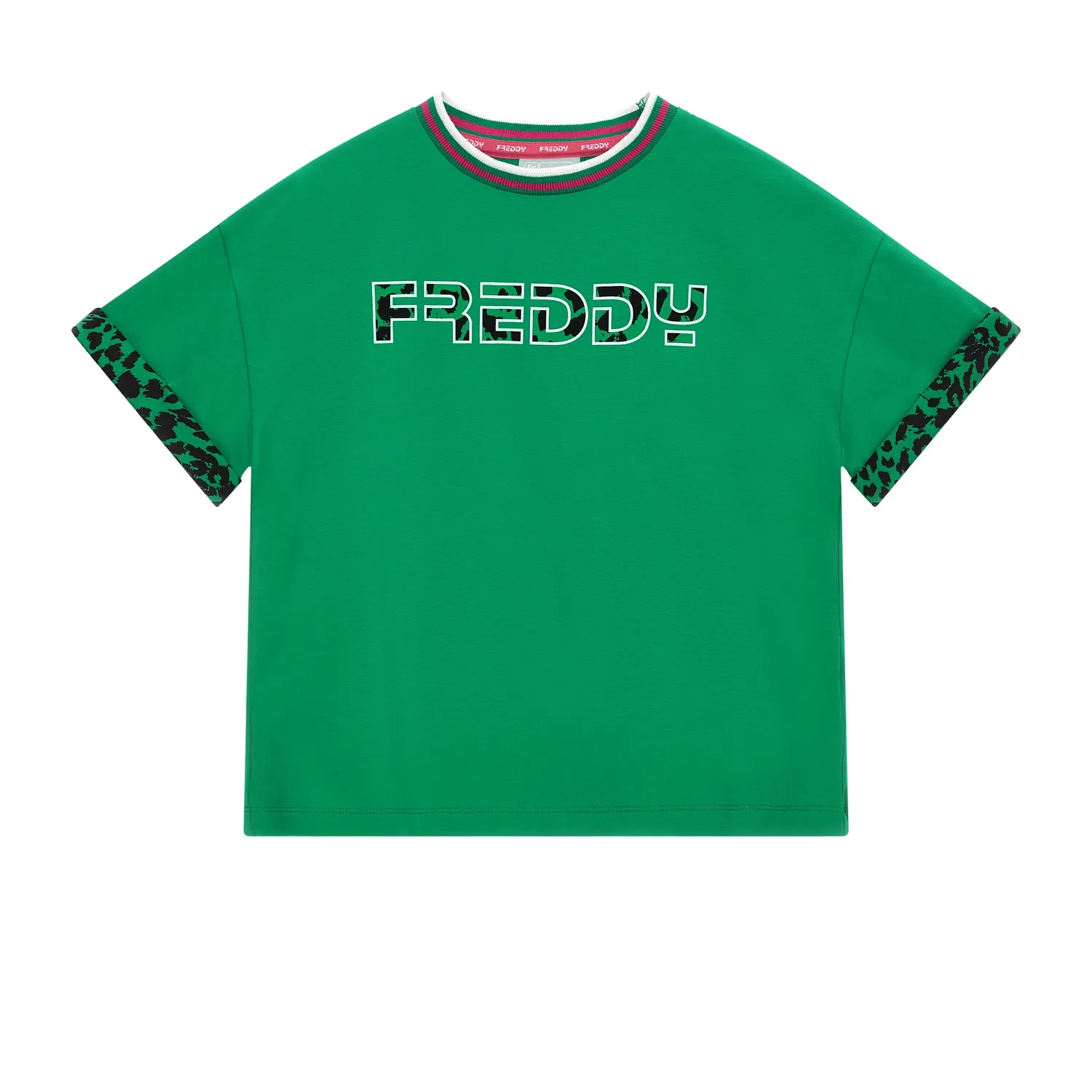 Freddy T-Shirt Animalier Kinder Rosa elastisch