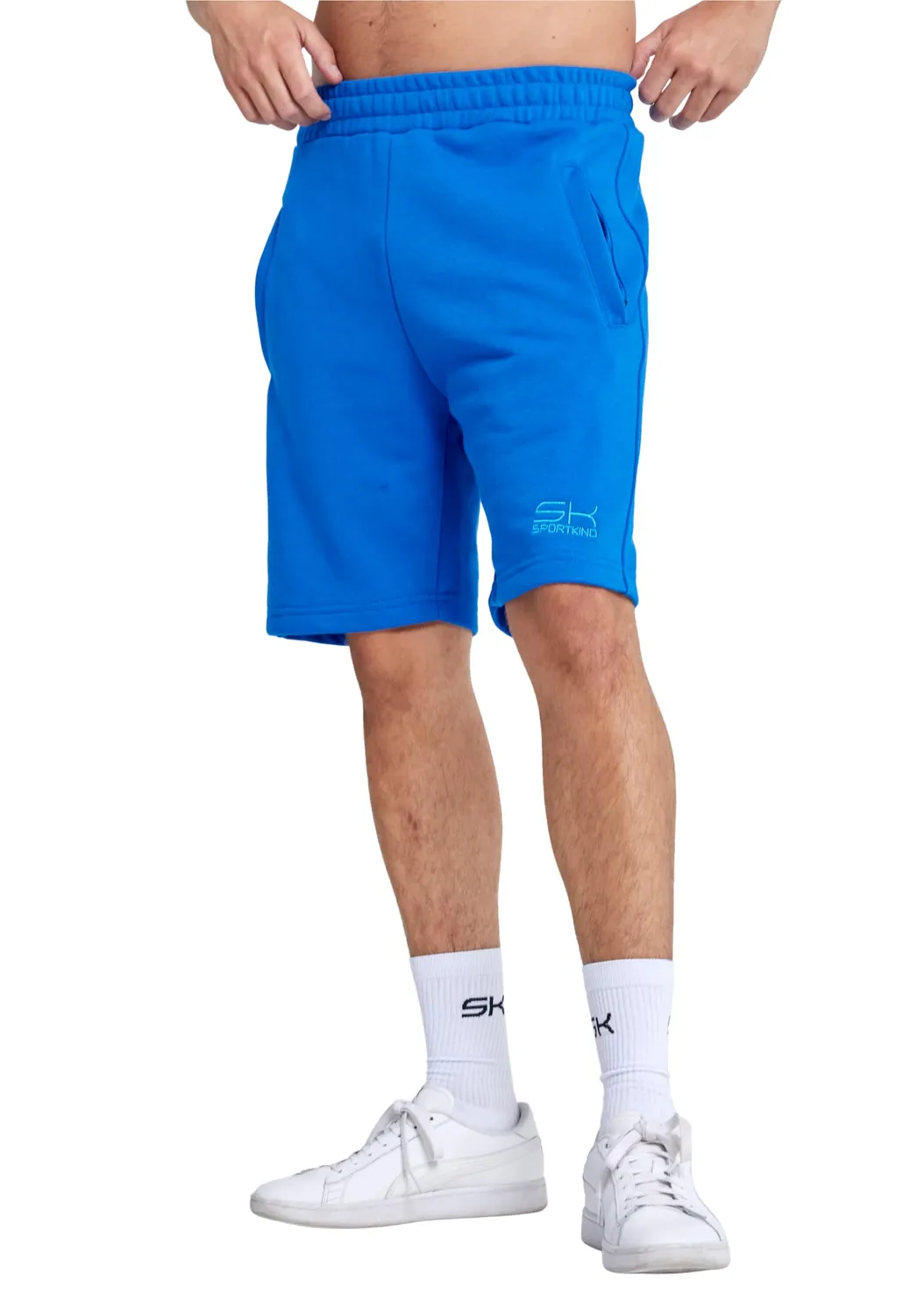 SPORTKIND Shorts Baumwolle Herren Hose mit RV-Taschen