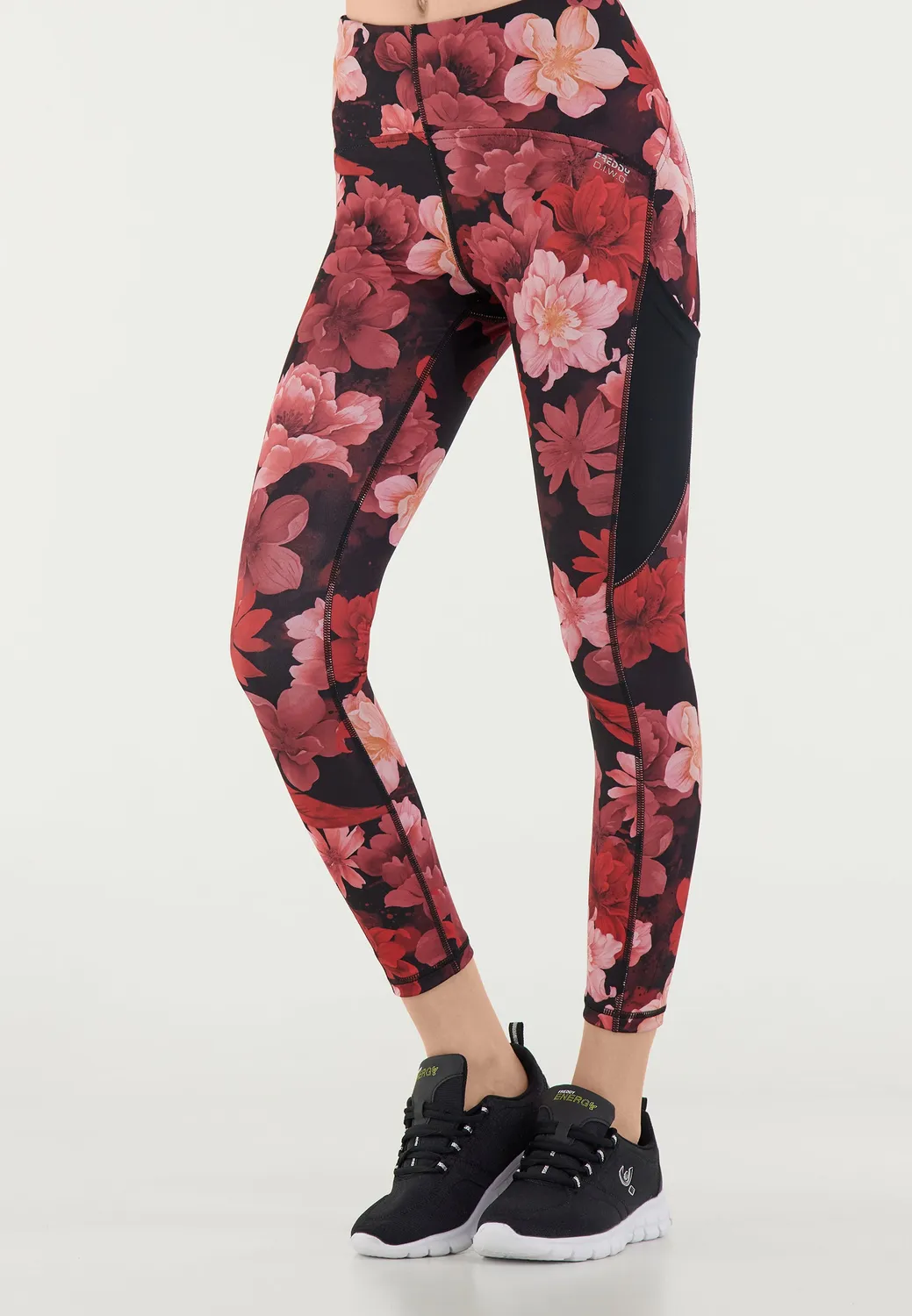 Freddy SuperFit Leggings Allover Flower 7/8 blickdicht