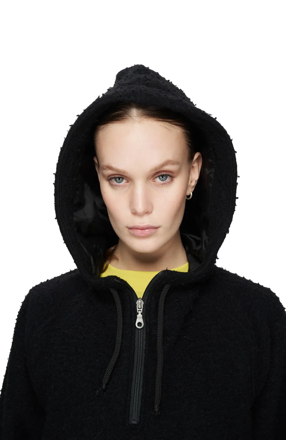 UNNA Walkman Damen Anorak schwarz Wolle