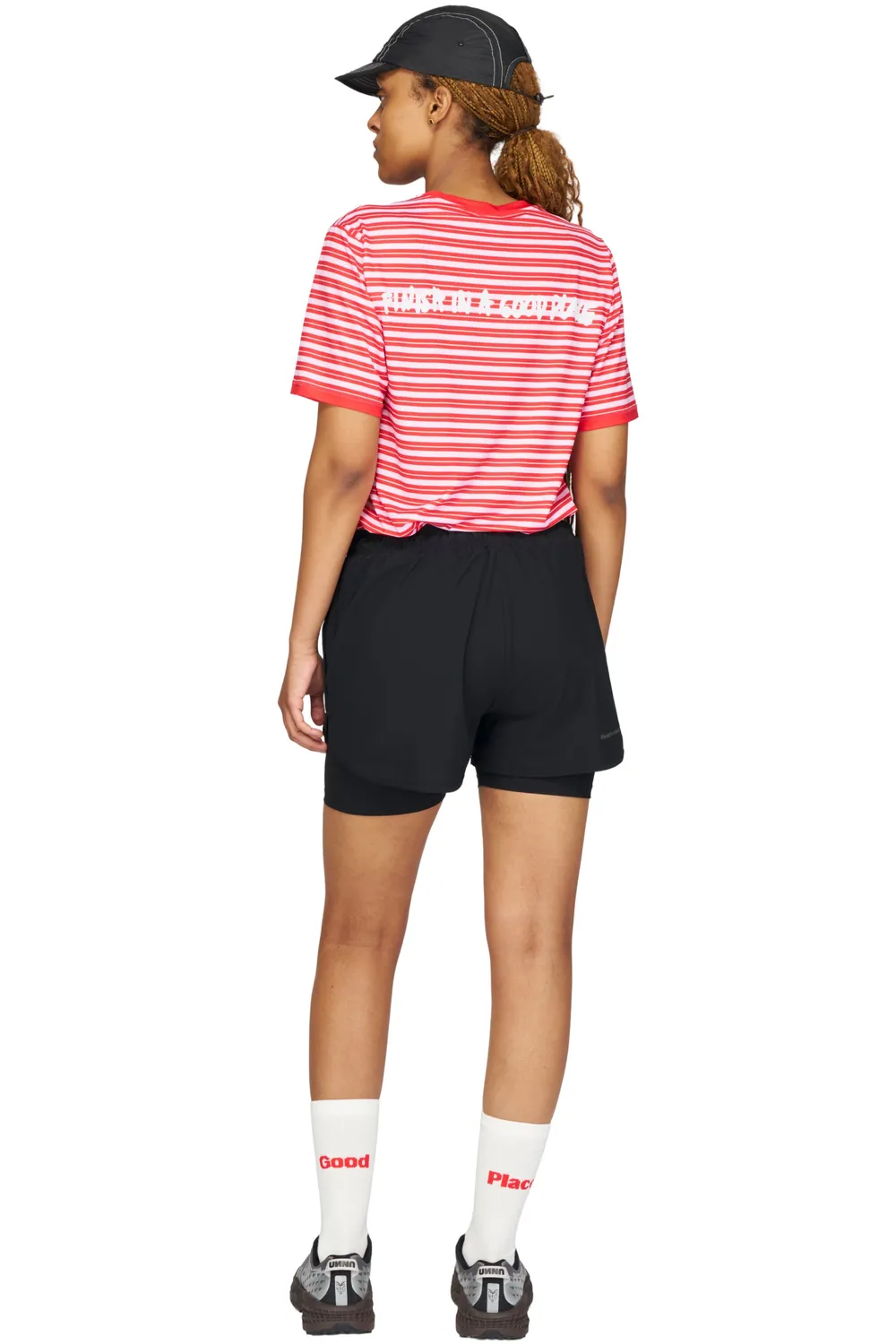 UNNA Flow Shorts 3" Laufshorts Schwarz Innenhose