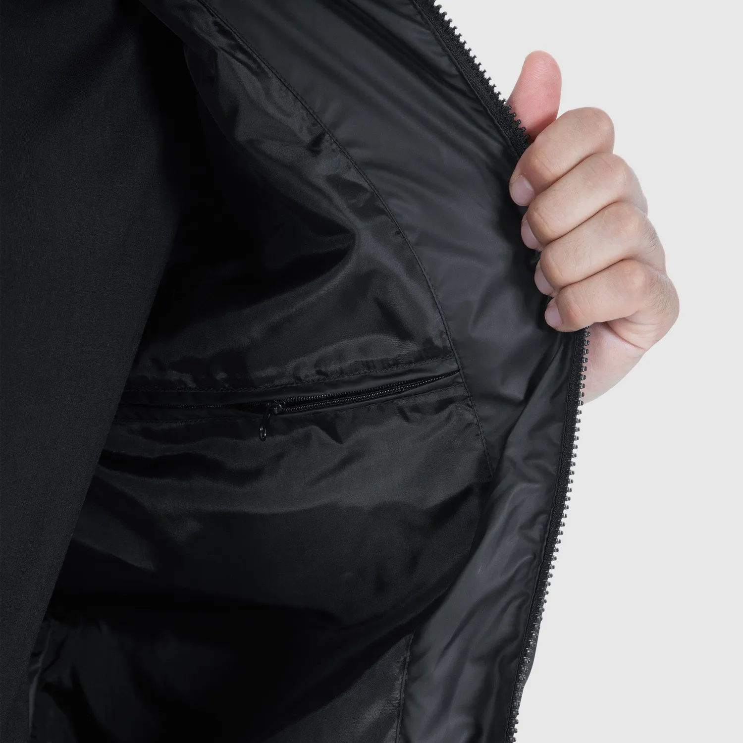 Smilodox Levi Winterjacke Herren Schwarz wasserabweisend