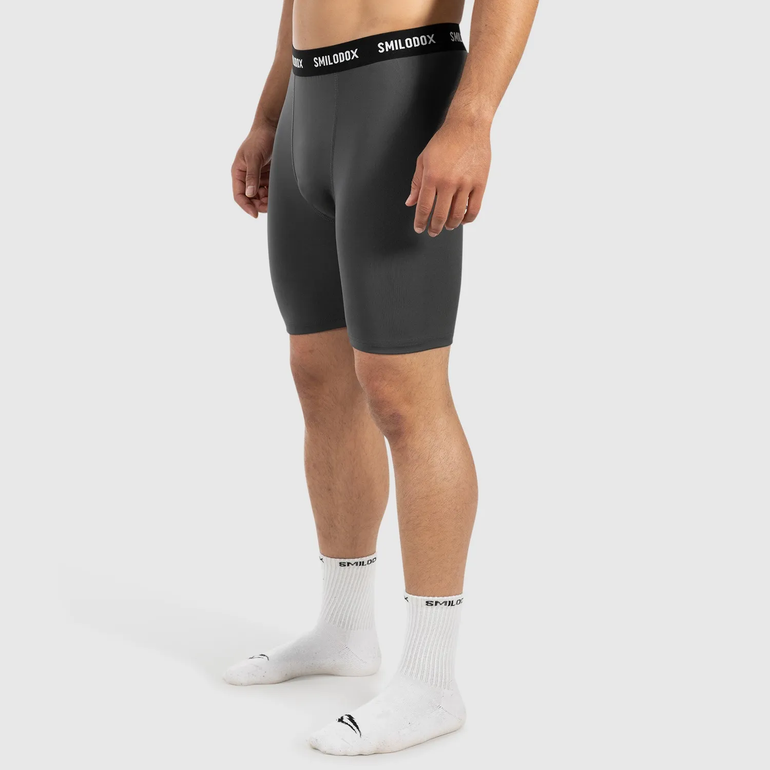 Smilodox Zeyn Laufshorts Herren Schwarz eng