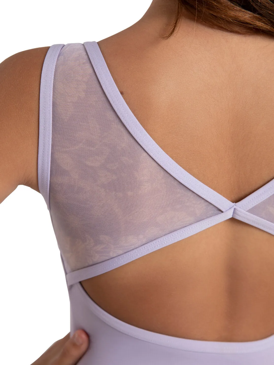 Capezio 12291C Jewel Garden Body Kind Schwarz Mesh