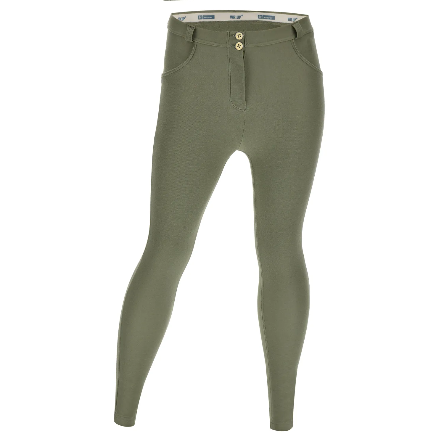Freddy WR.UP Curvy Jersey Drill Leggings Schwarz formend