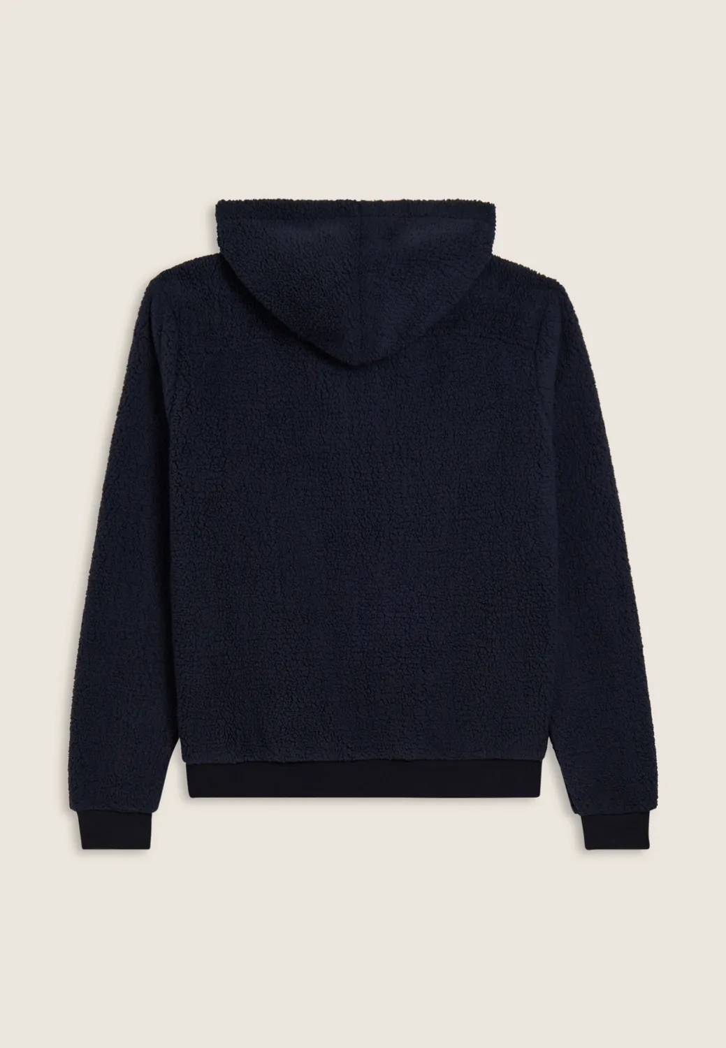 Freddy Sherpa Fleece Hoodie Herren Schwarz mit Kapuze