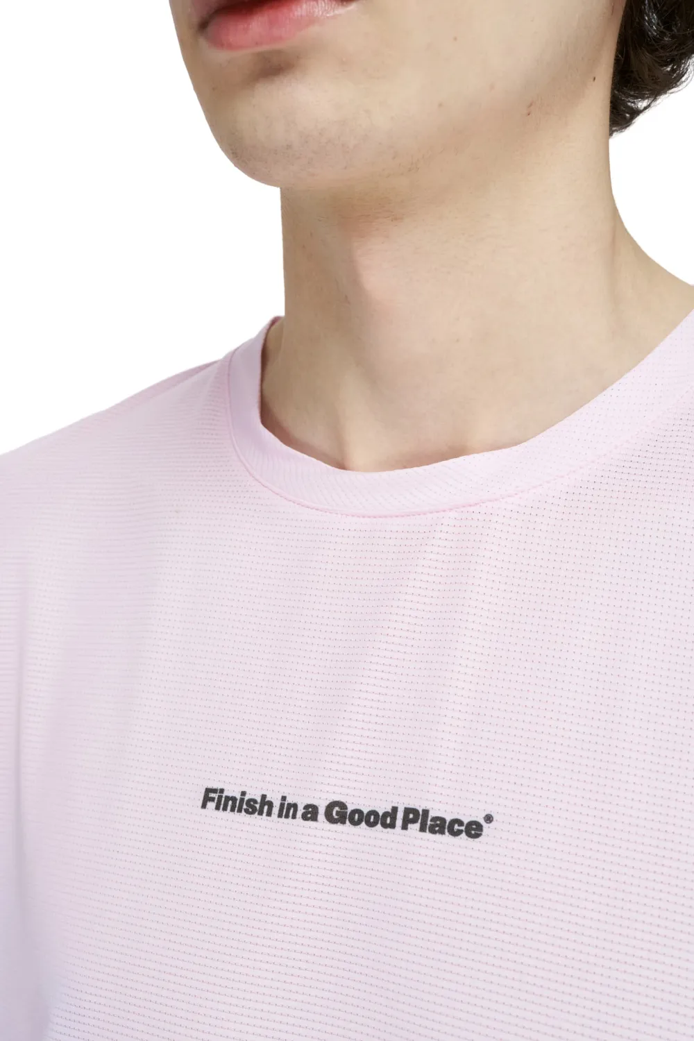 UNNA Wavy Laufshirt Herren Oxford Pink dehnbar