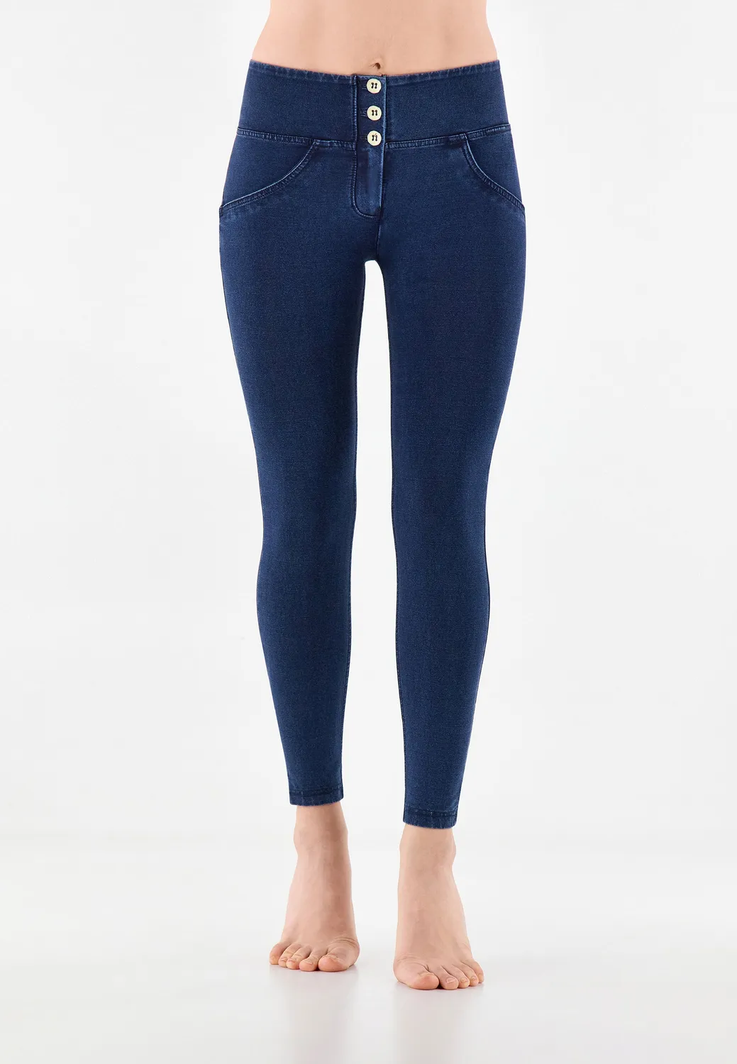 Freddy WR.UP 7/8 Superskinny Jeggings Gray Jeans Bio-Baumwolle