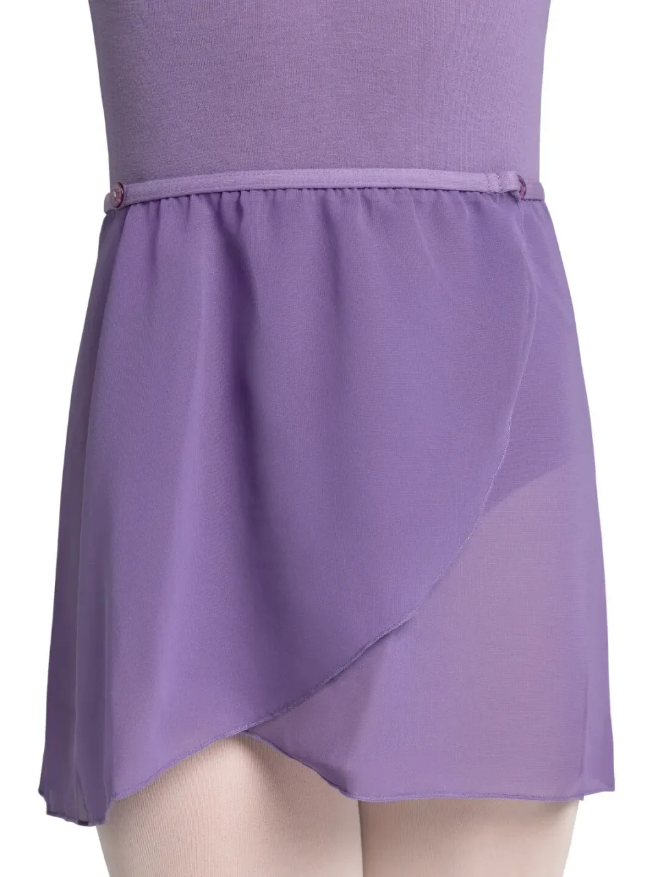 Capezio CAD800C Wickelrock Mädchen Schwarz Chiffon