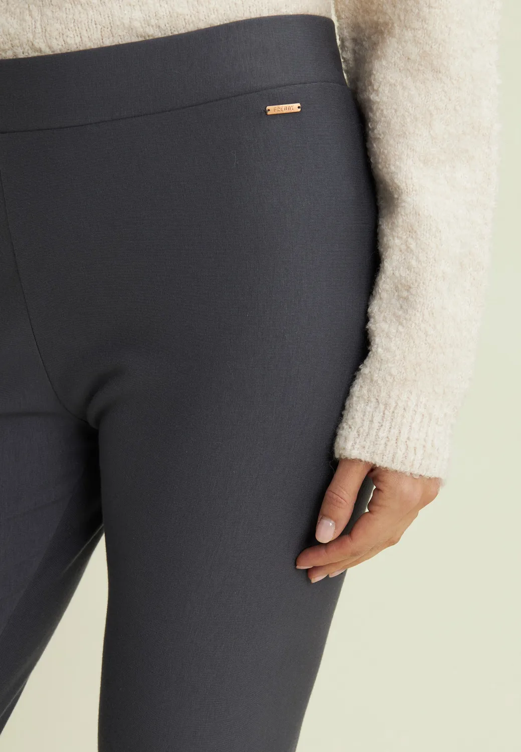 Freddy Sweat-Leggings schwarz angeraut slim