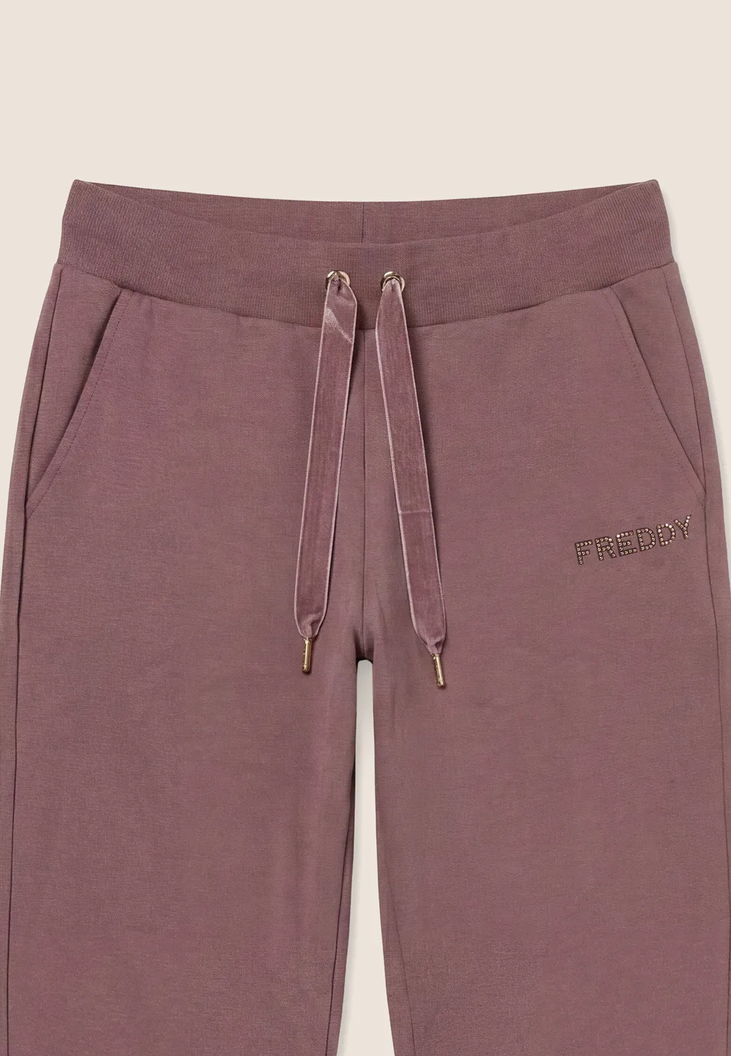 Freddy Jogginghose Damen Schwarz Bündchen Regular