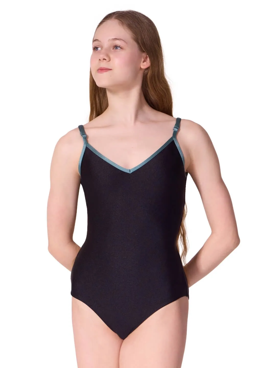 Capezio Enchanted Contrast Brilliance Trikot Evergreen Fog
