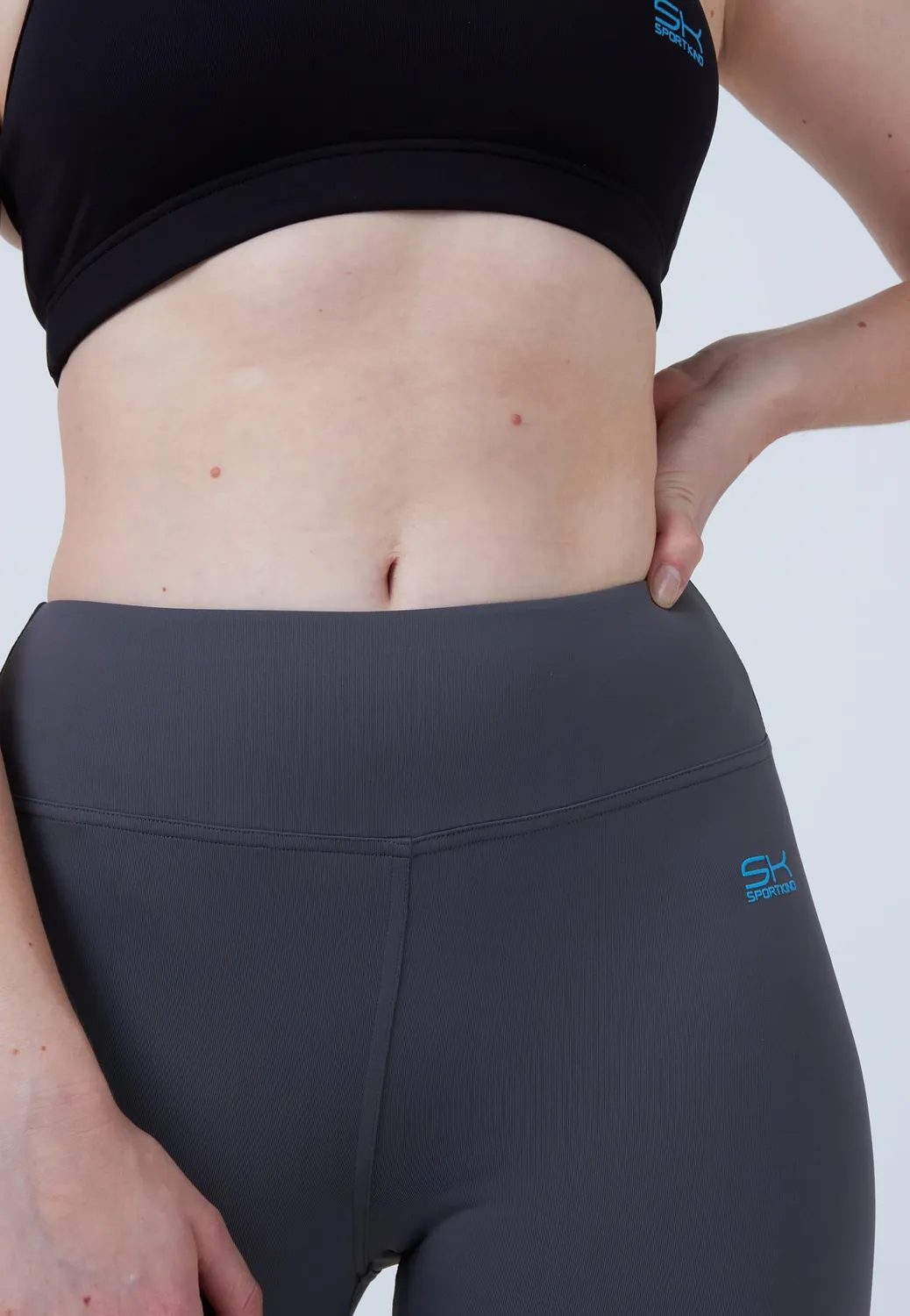 SPORTKIND Kurze Sport Leggings High Waist Shorts blickdicht