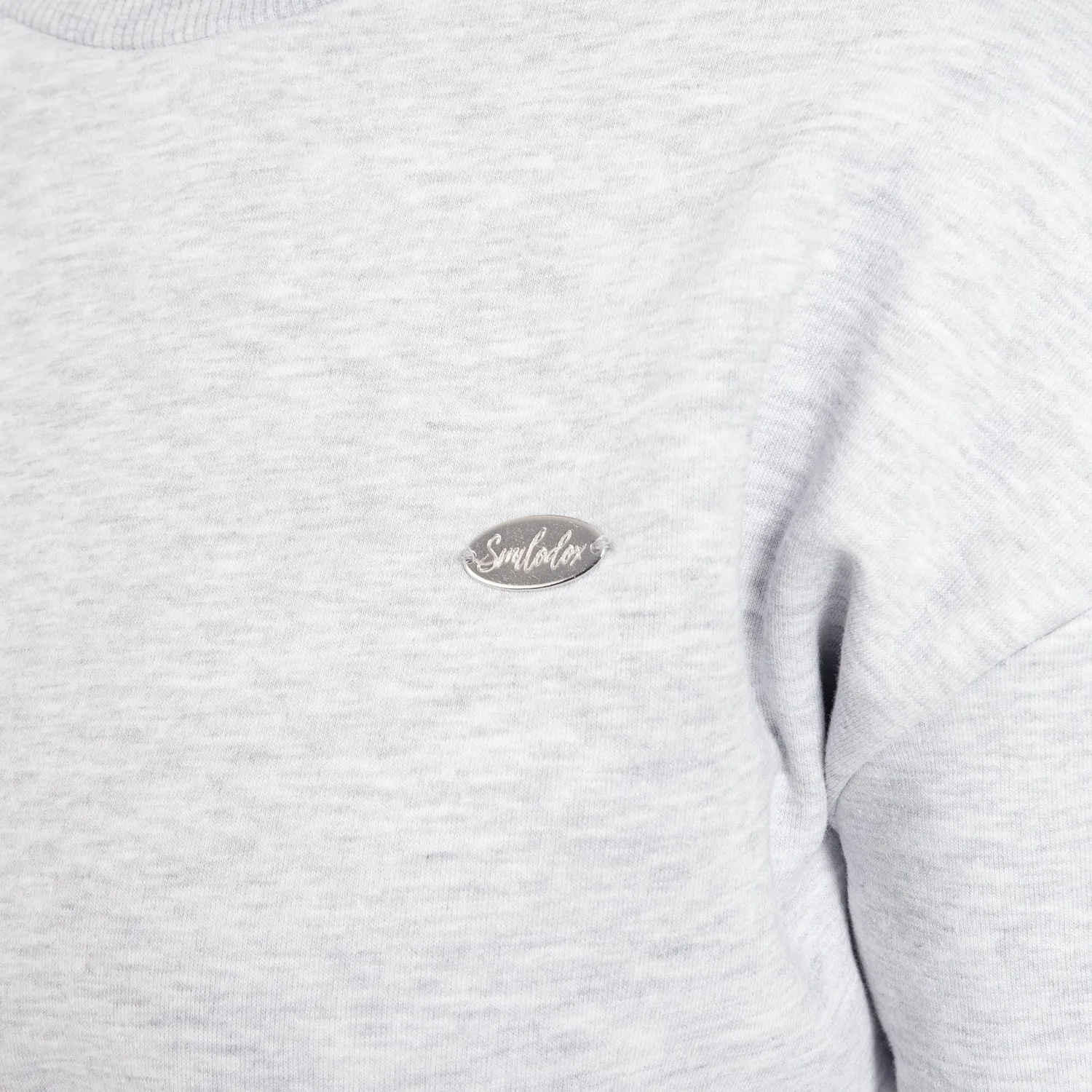 Smilodox Lunara Amelia Crop Sweatshirt Beige Melange