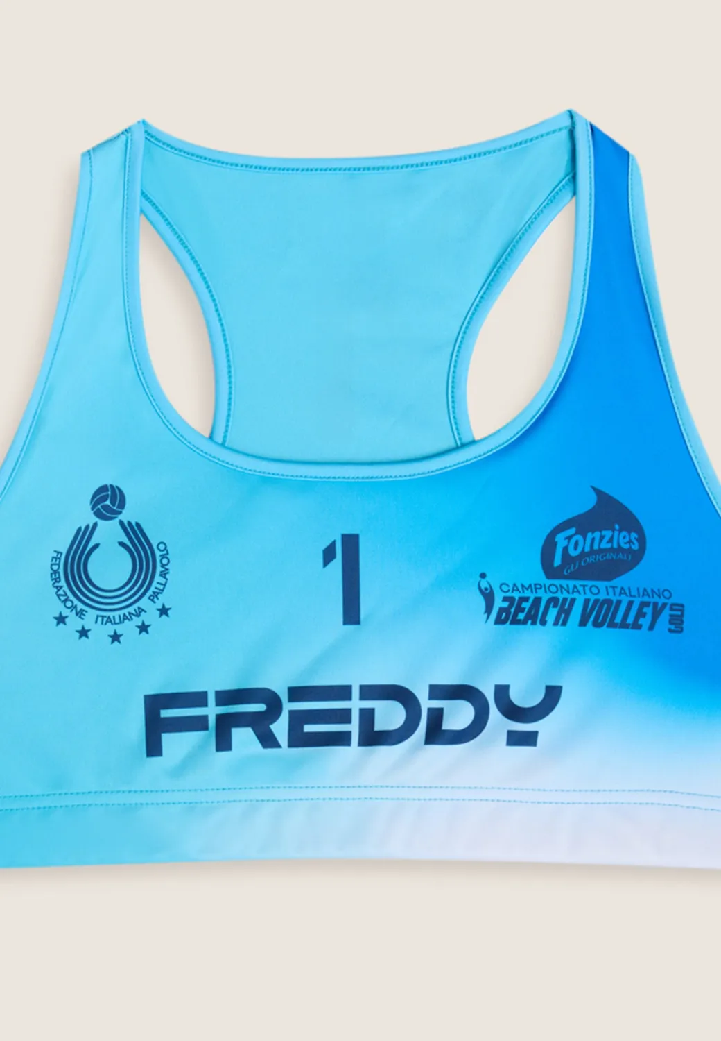 Freddy Beach Volley Gold 2025 Top Damen Orange Nr.1 atmungsaktiv