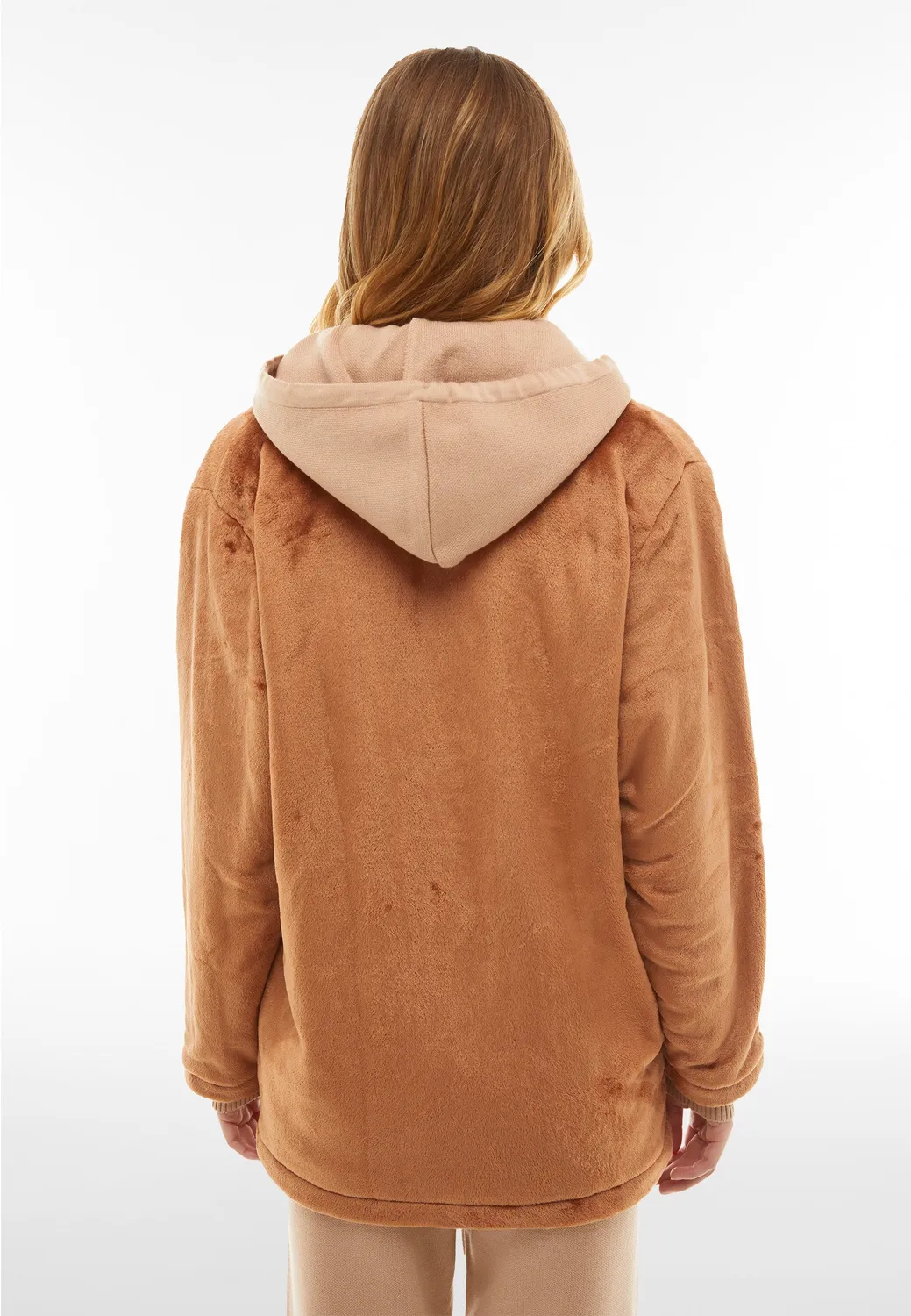 Freddy Teddy Mantel Oversize Thrush Plüsch warm