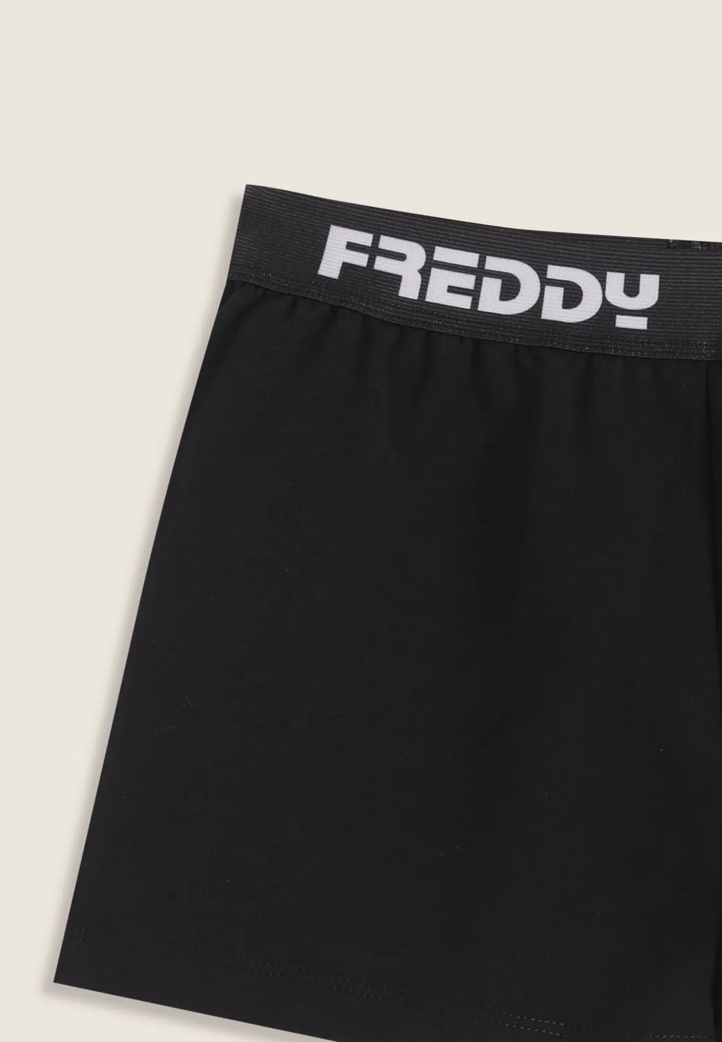 Freddy Shorts Mädchen Baumwolle Schwarz Jacquardbund