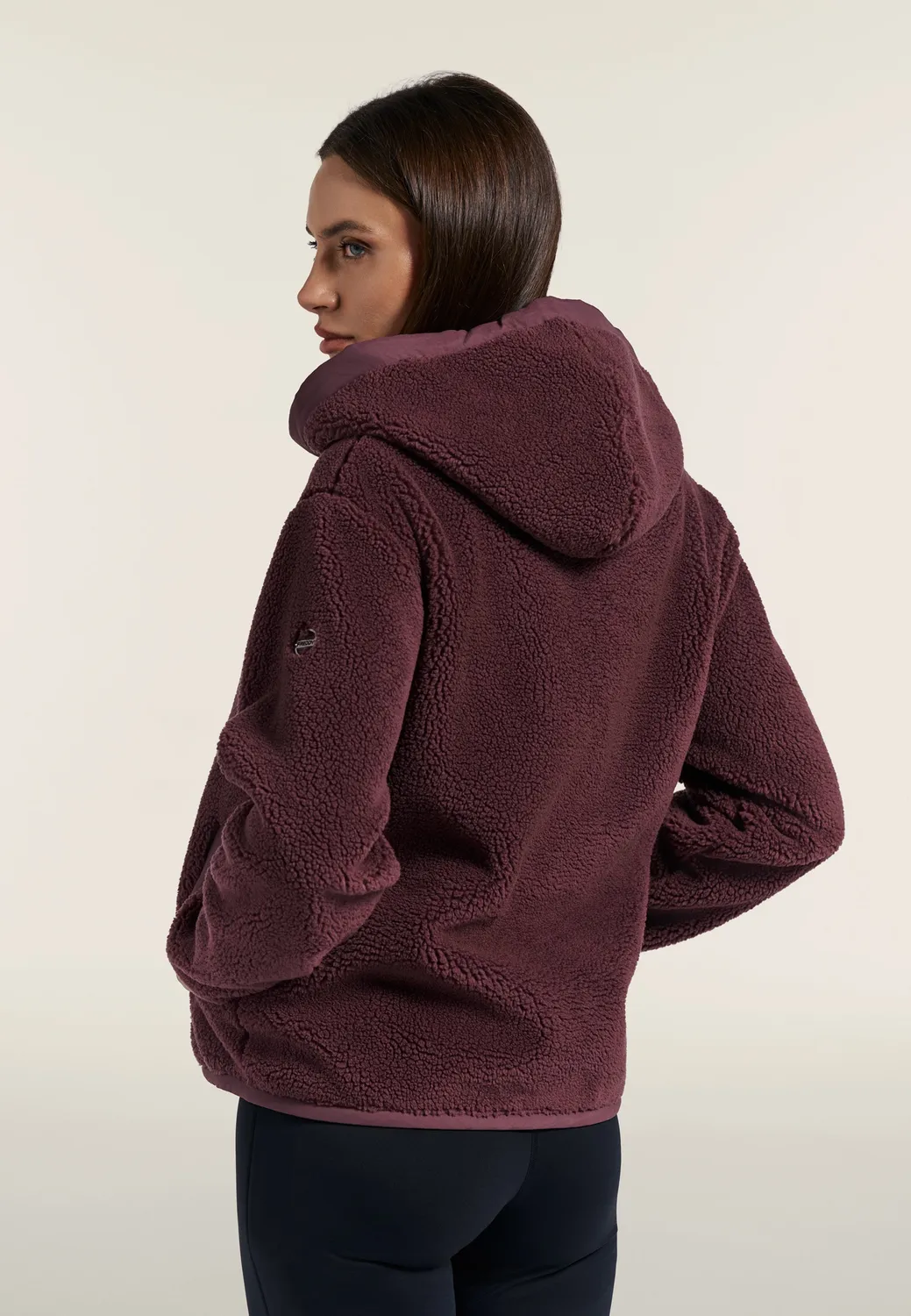 Freddy Sherpa Polar Fleece Jacke Damen Kapuze