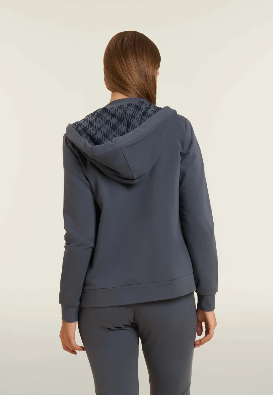 Freddy Zip-Hoodie Turbulence Kapuze gemustert