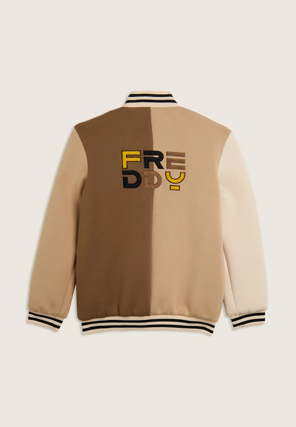 Freddy College Bomberjacke Mädchen creme Viskose-Block