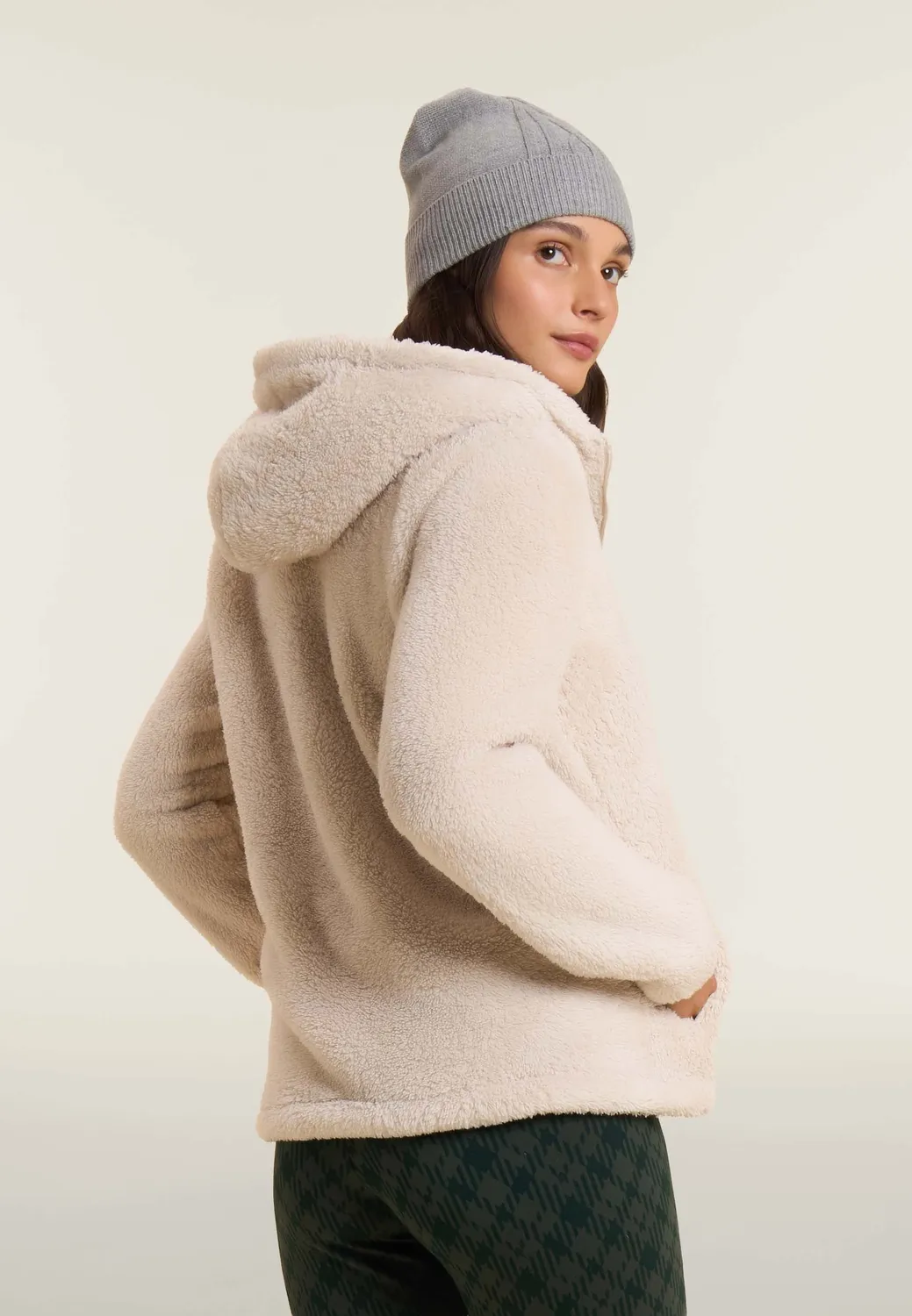 Freddy Sherpa Fleecejacke Damen Schwarz